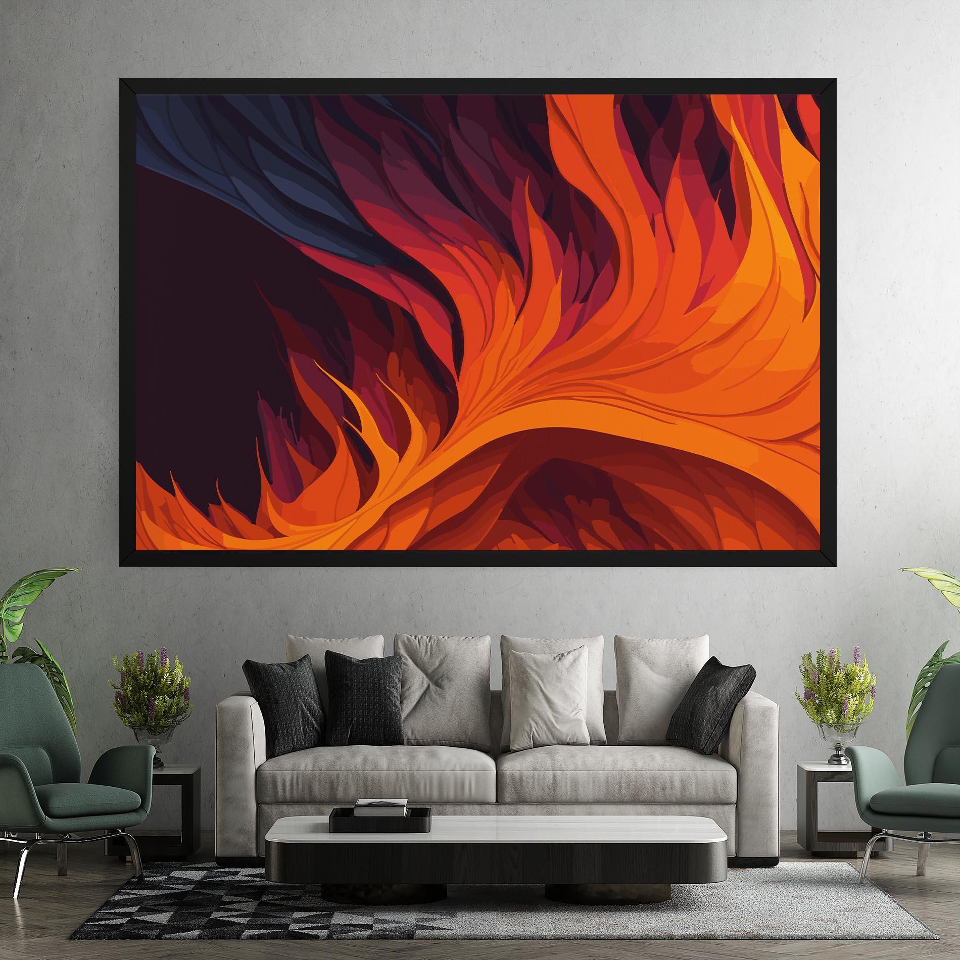 Tablou Canvas Artistic Fire mockup 7