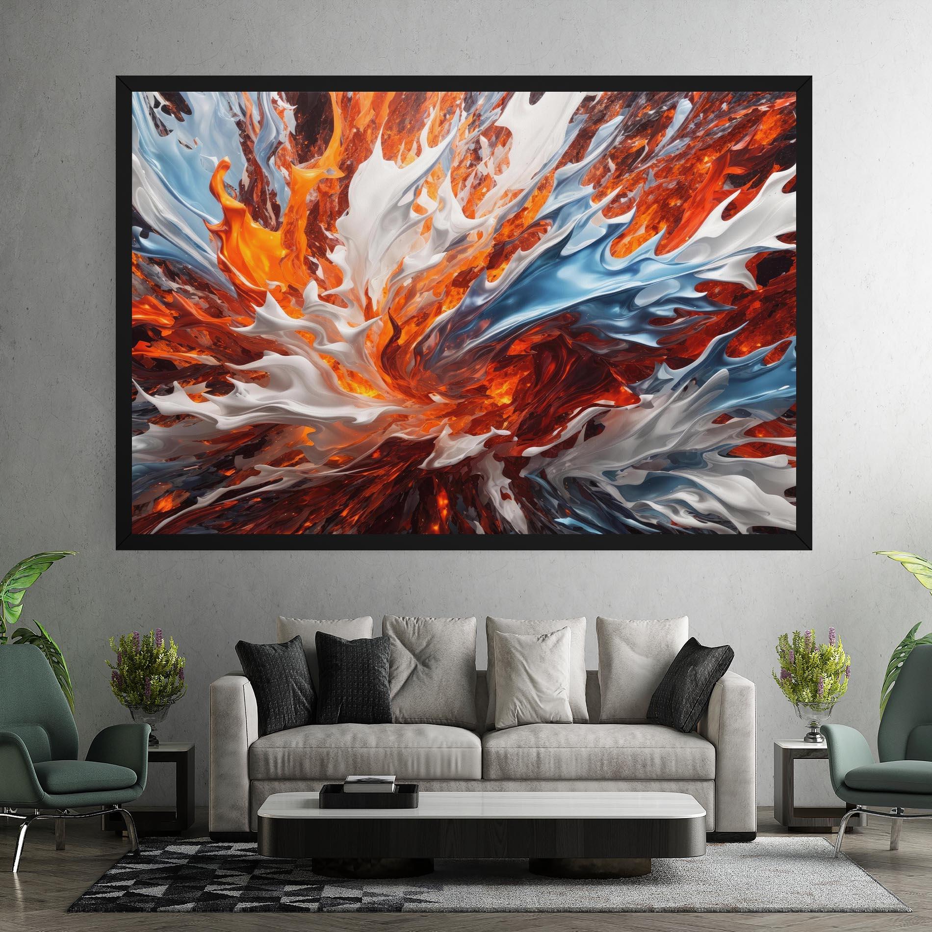 Tablou Canvas Flame Rase mockup 7