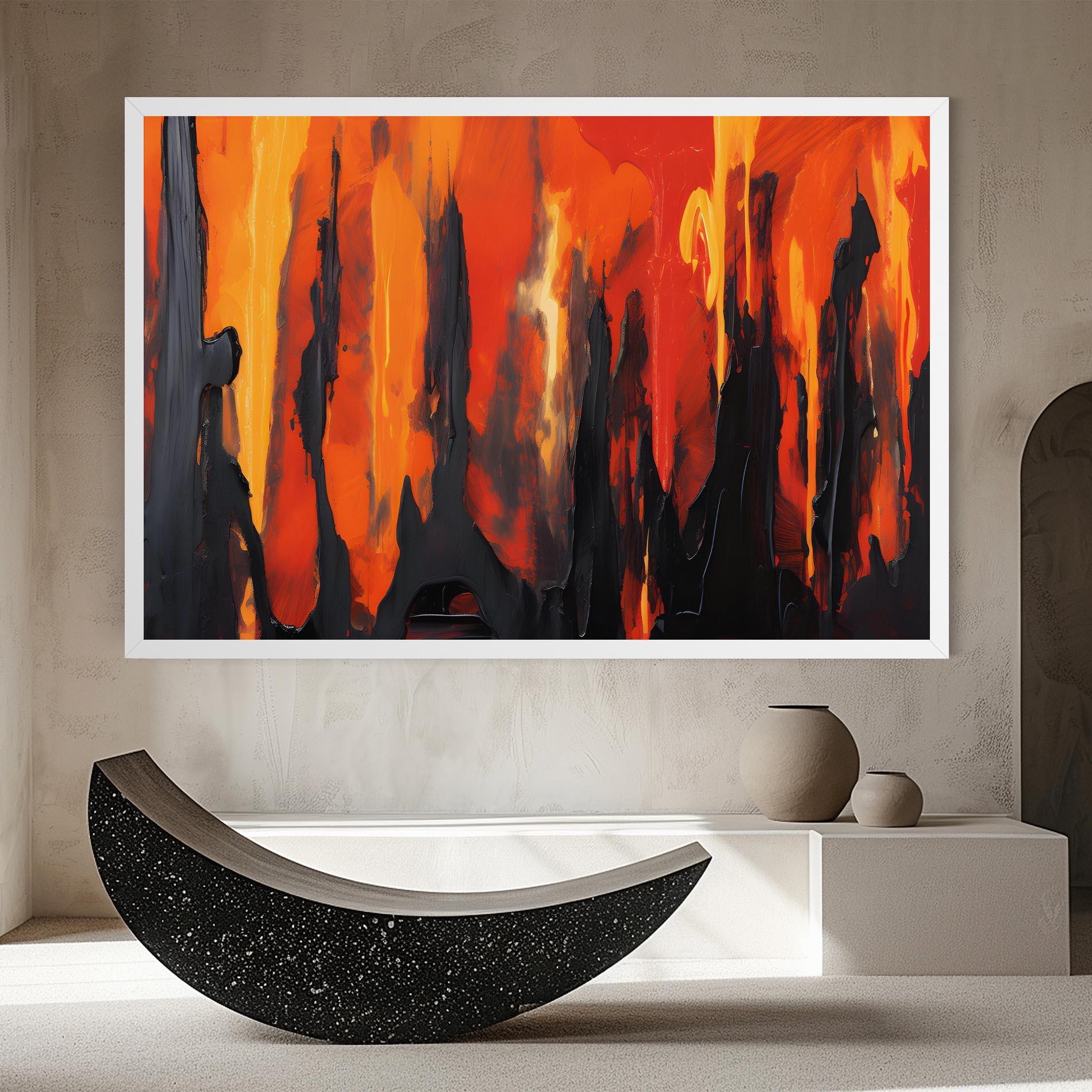 Tablou Canvas Abstract Fire Art mockup 8