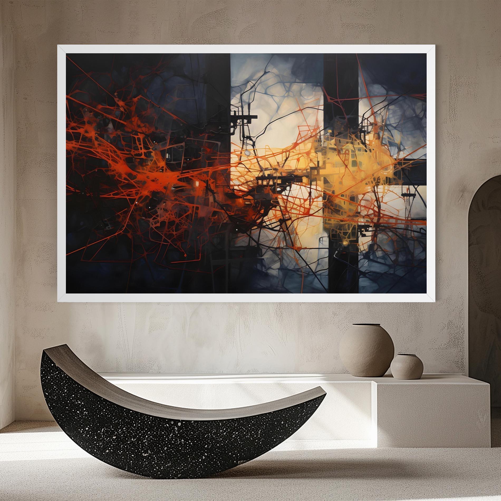 Tablou Canvas Abstract Fire Style mockup 8