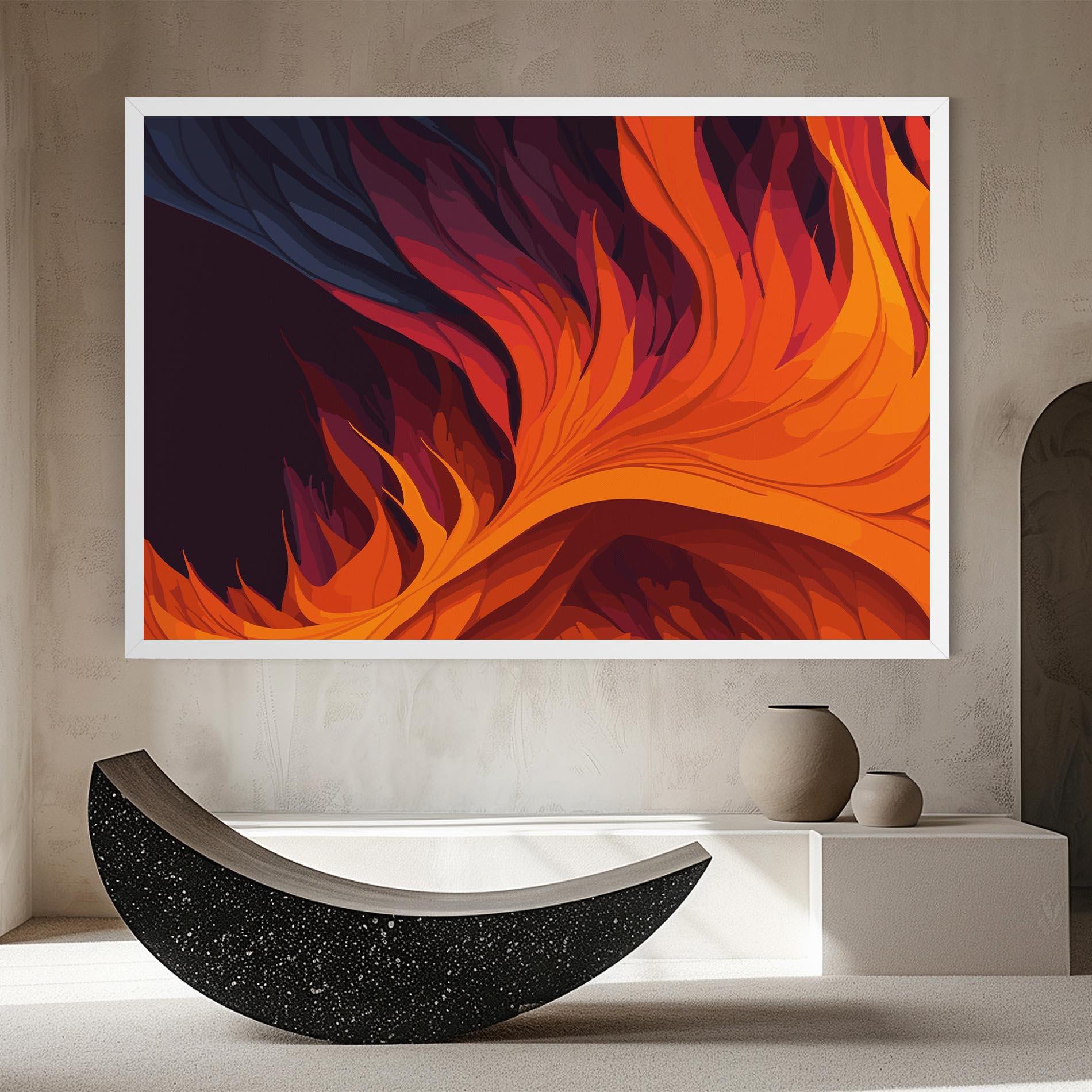 Tablou Canvas Artistic Fire mockup 8