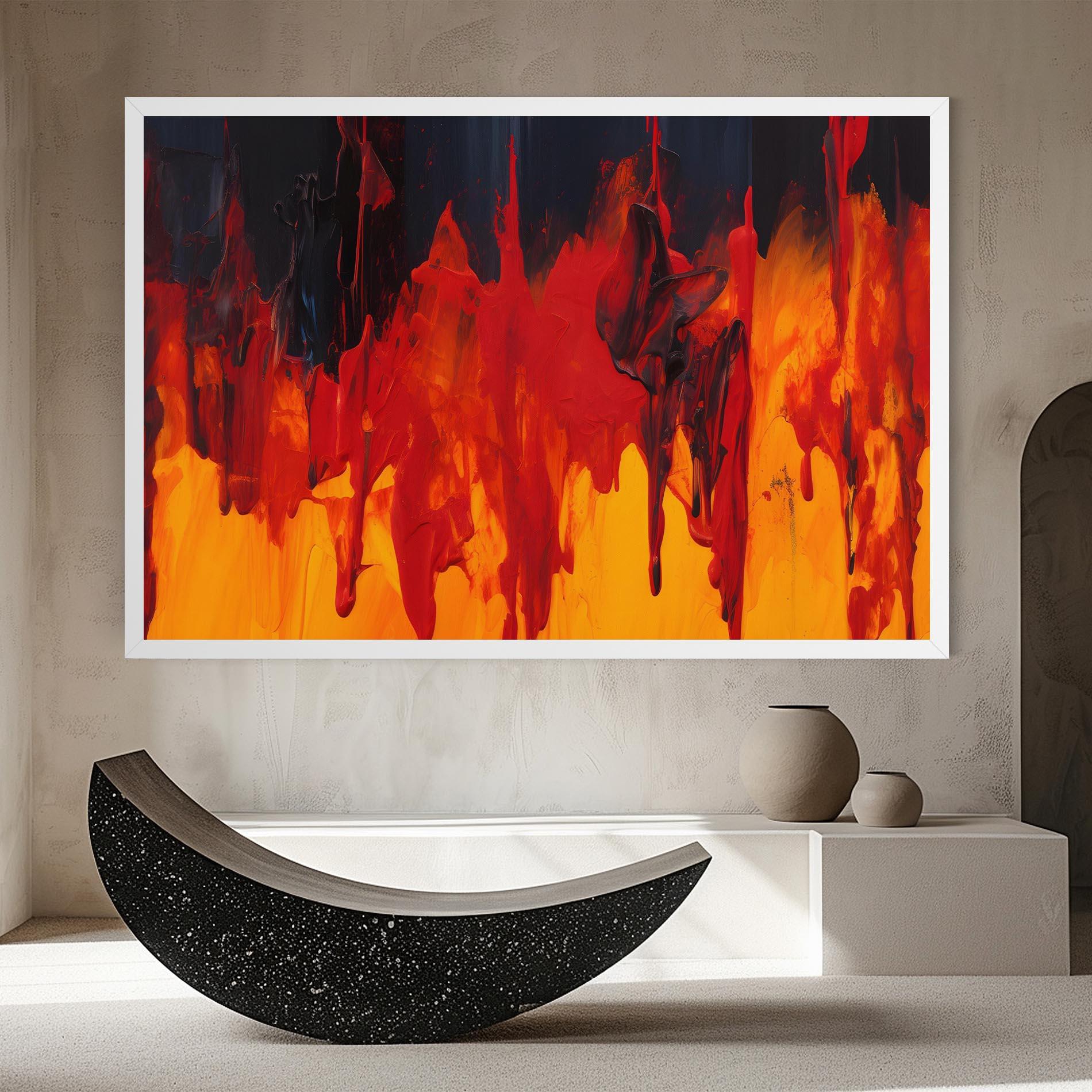 Tablou Canvas Colorful Fire Art mockup 8