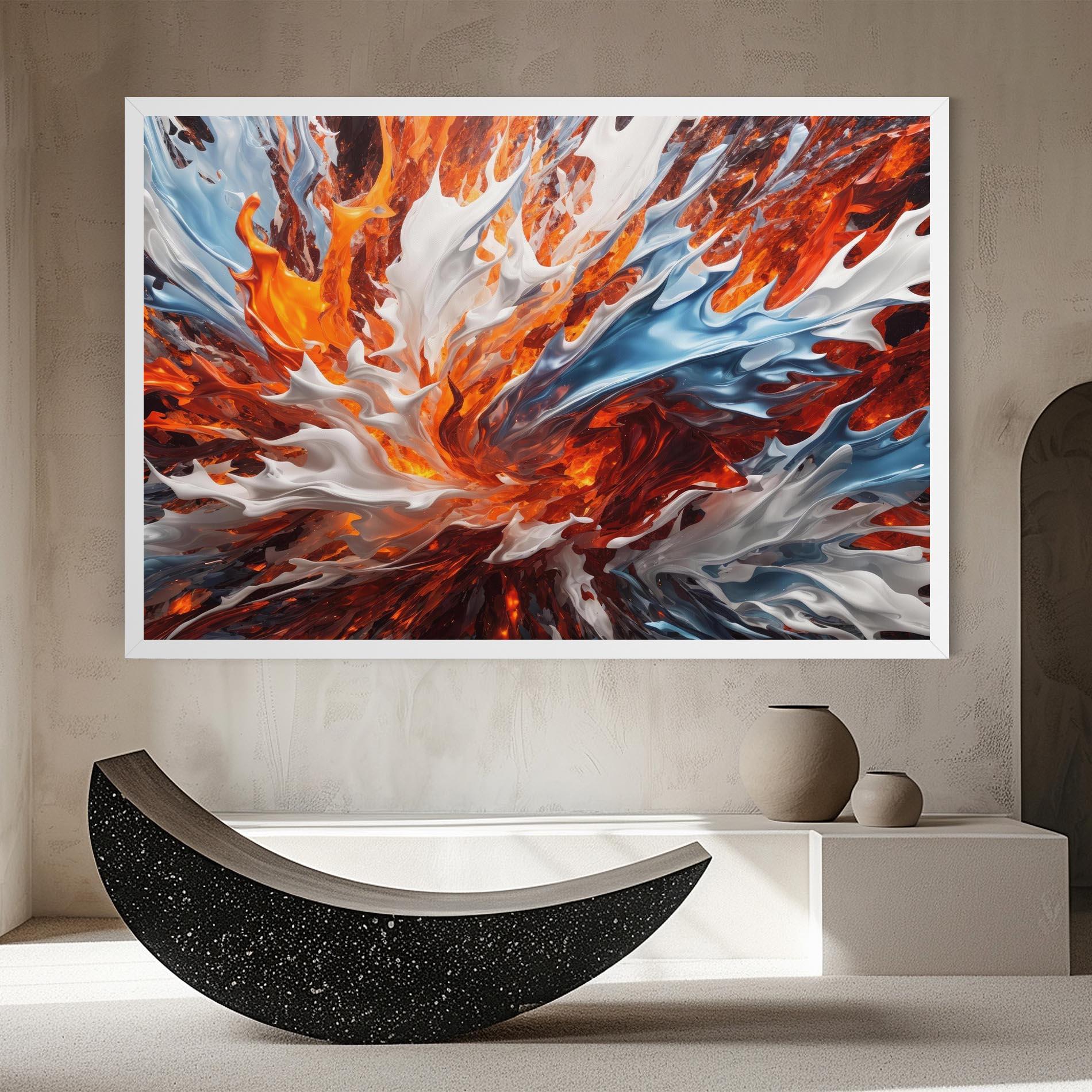 Tablou Canvas Flame Rase mockup 8