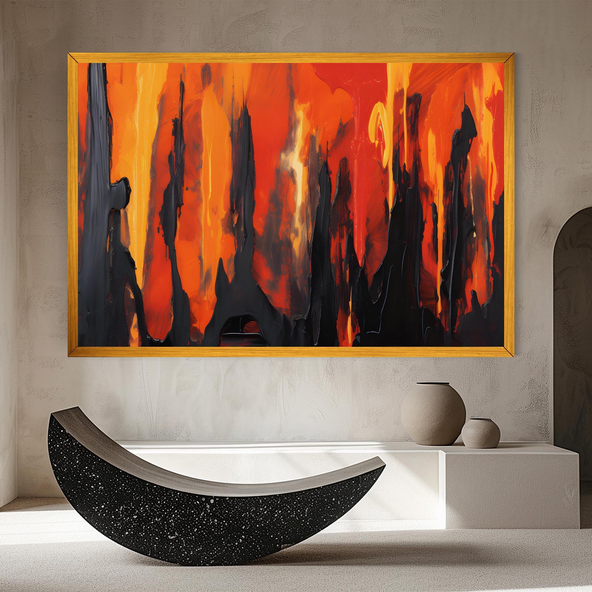 Tablou Canvas Abstract Fire Art mockup 8