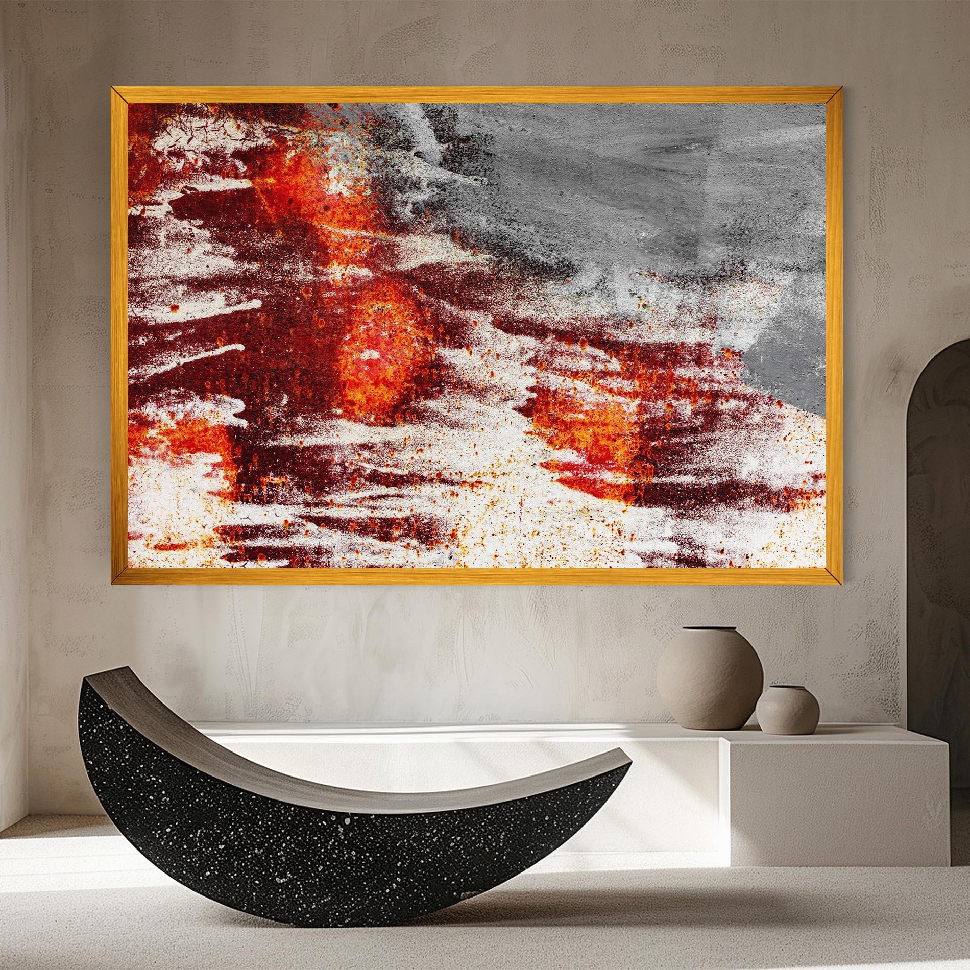 Tablou Canvas Burning Sign mockup 8