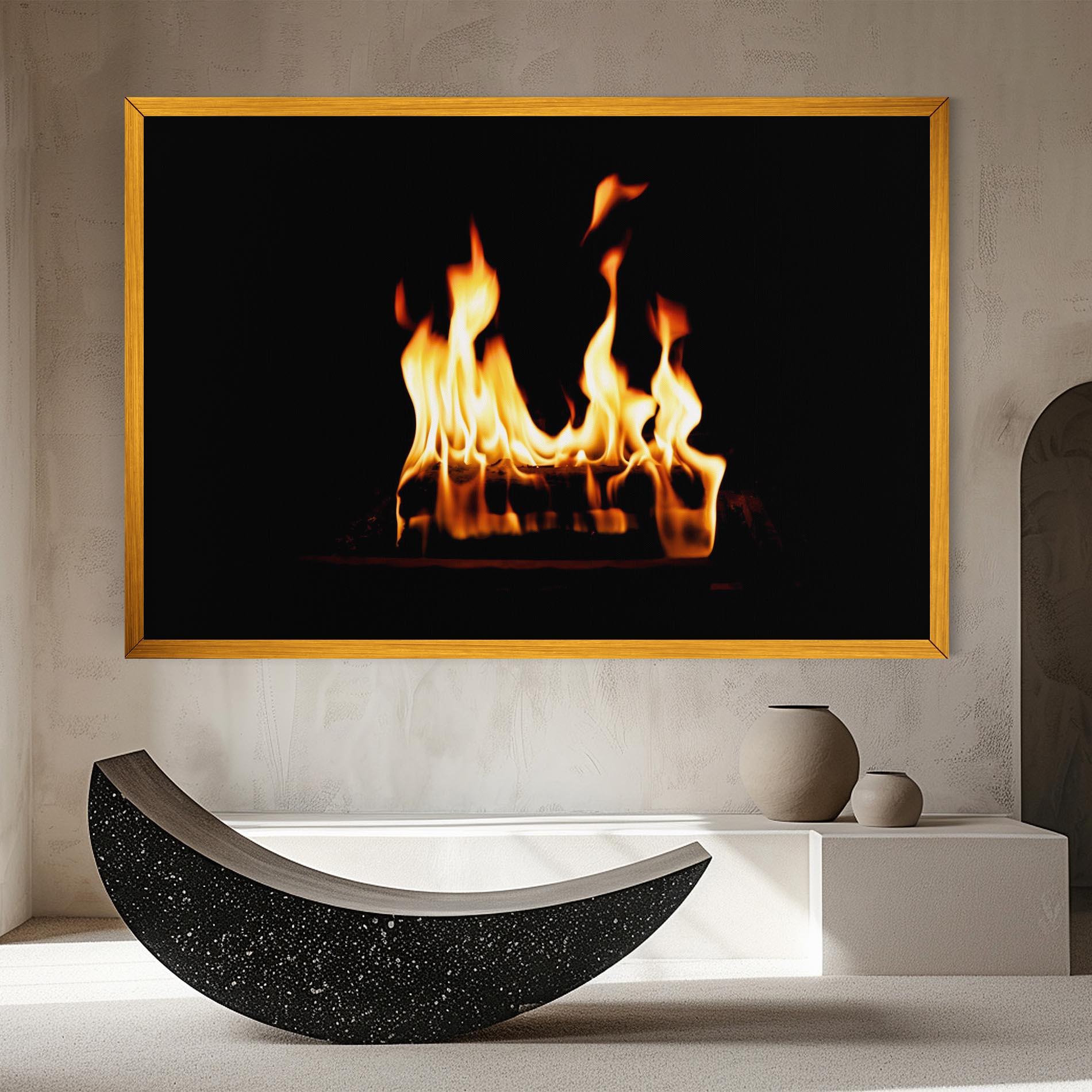 Tablou Canvas Calm Fire mockup 8