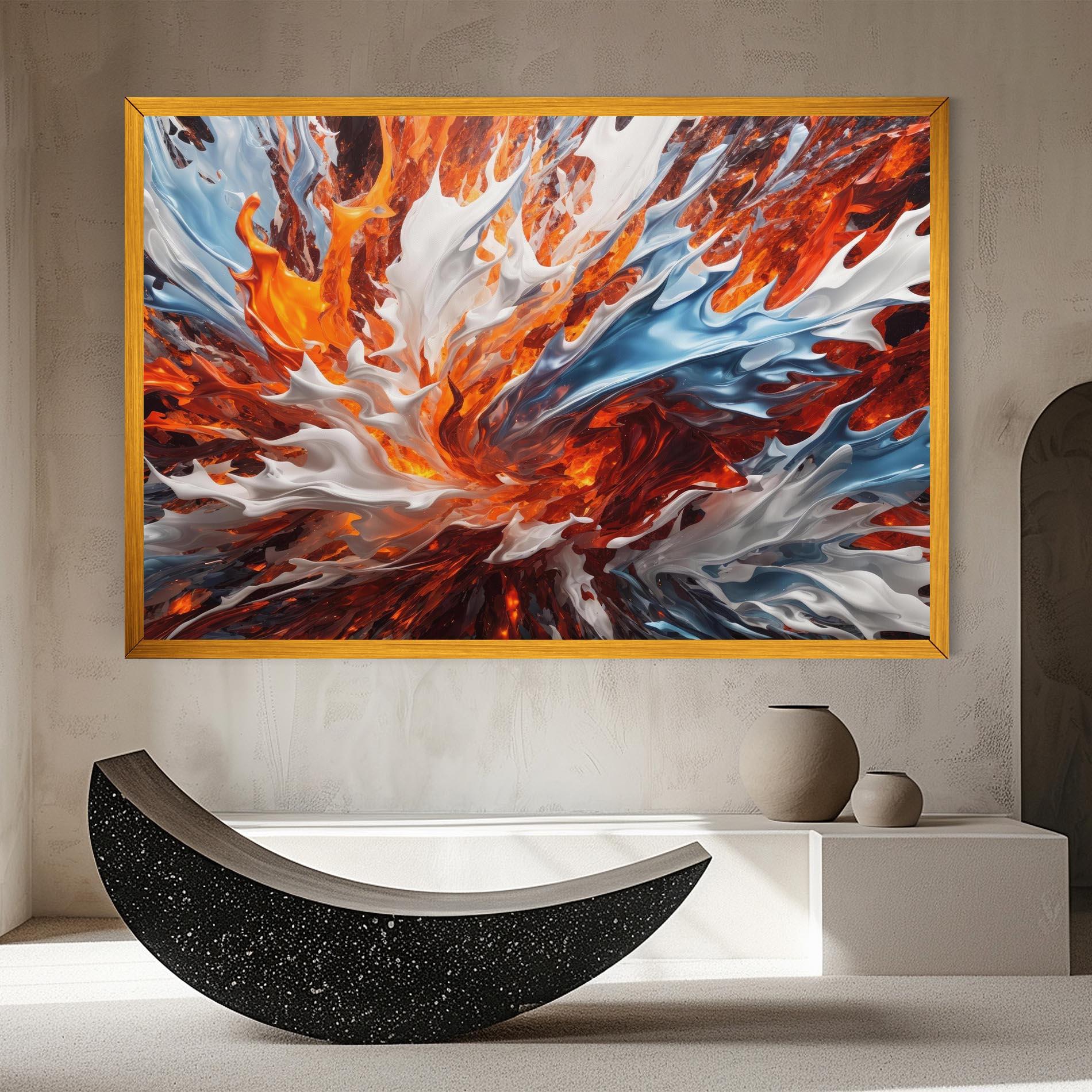 Tablou Canvas Flame Rase mockup 8