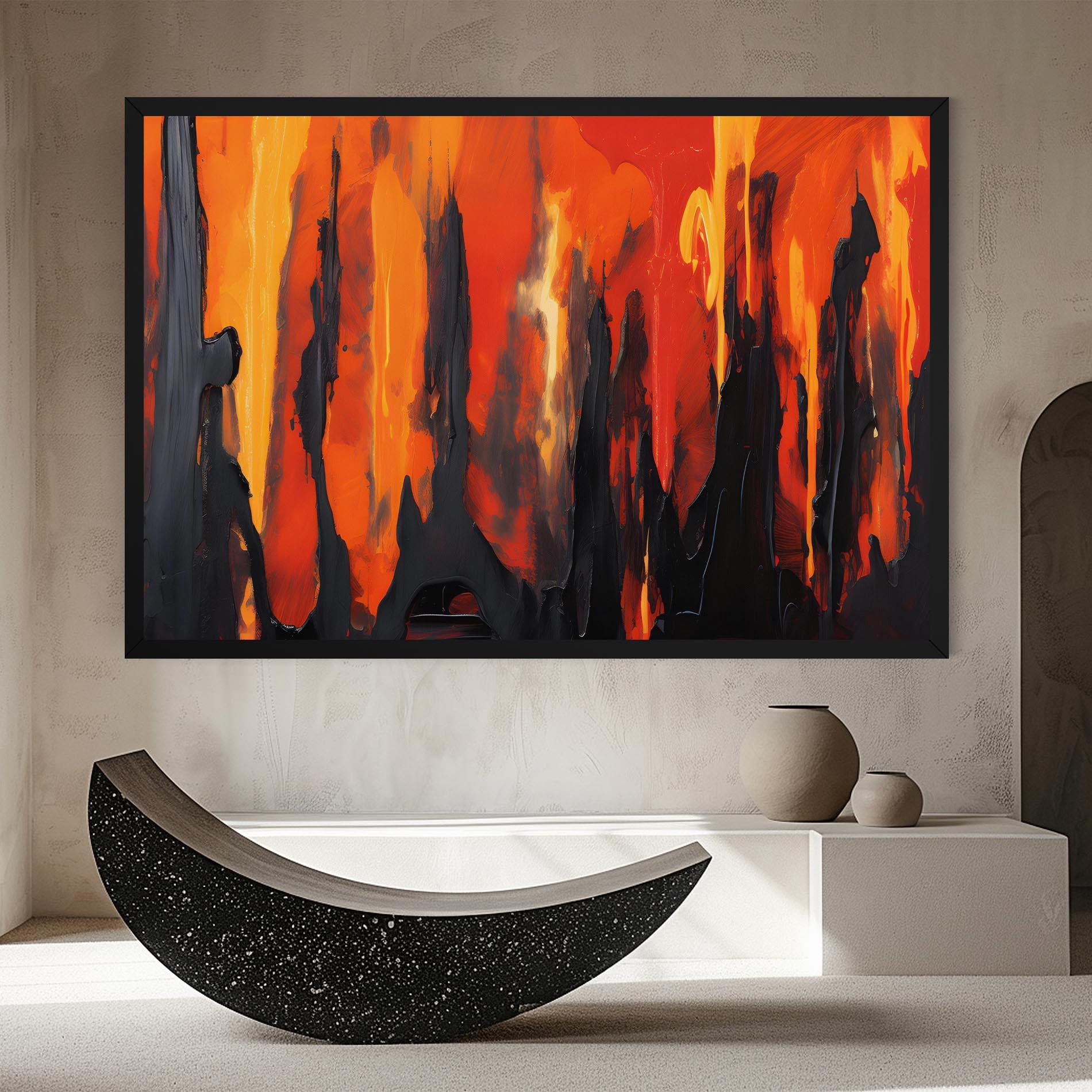 Tablou Canvas Abstract Fire Art mockup 8