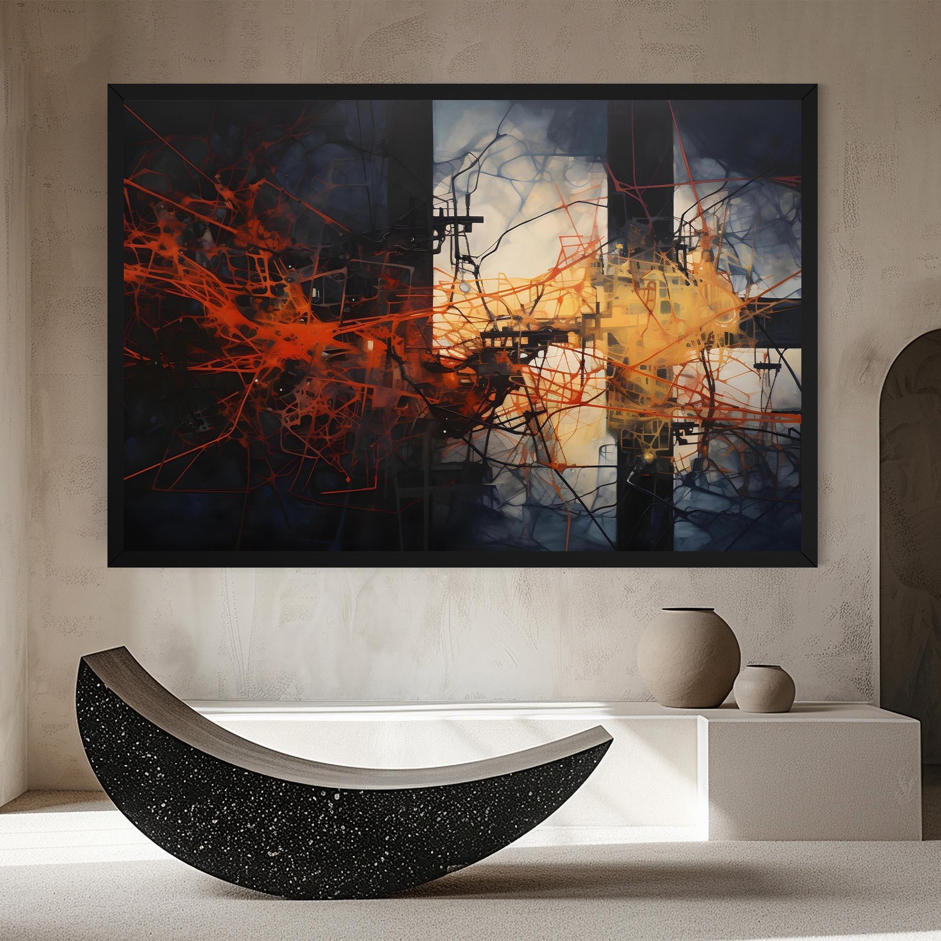 Tablou Canvas Abstract Fire Style mockup 8