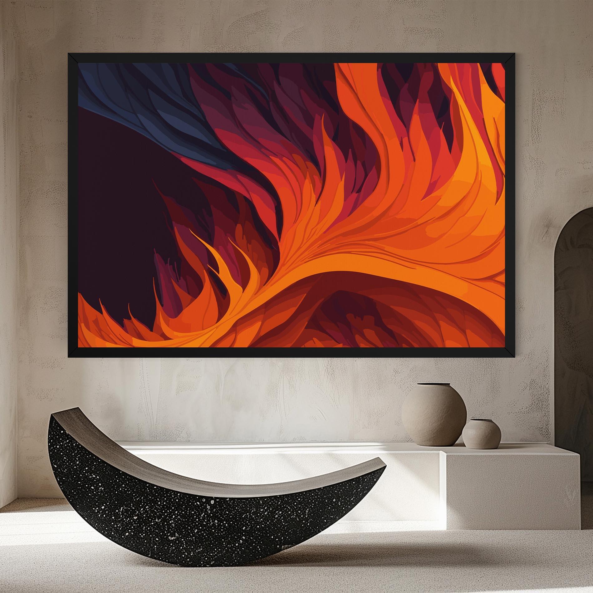 Tablou Canvas Artistic Fire mockup 8