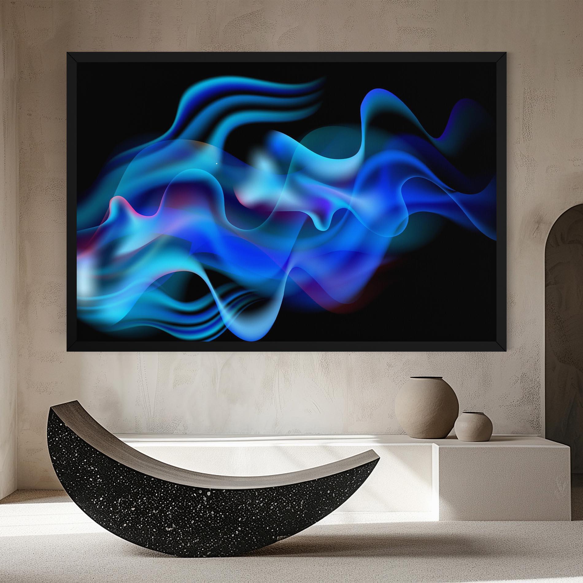 Tablou Canvas Blue Fire mockup 8