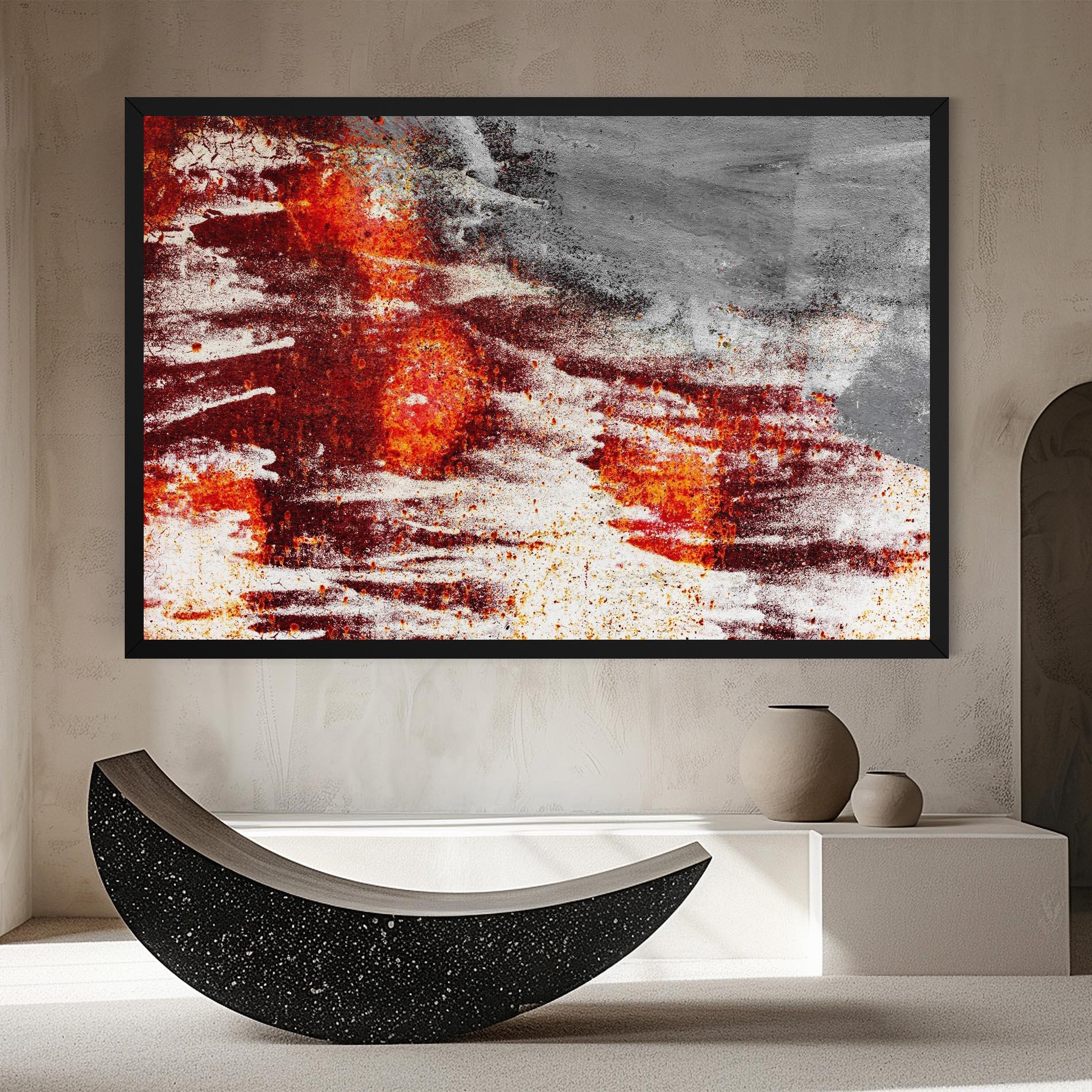 Tablou Canvas Burning Sign mockup 8