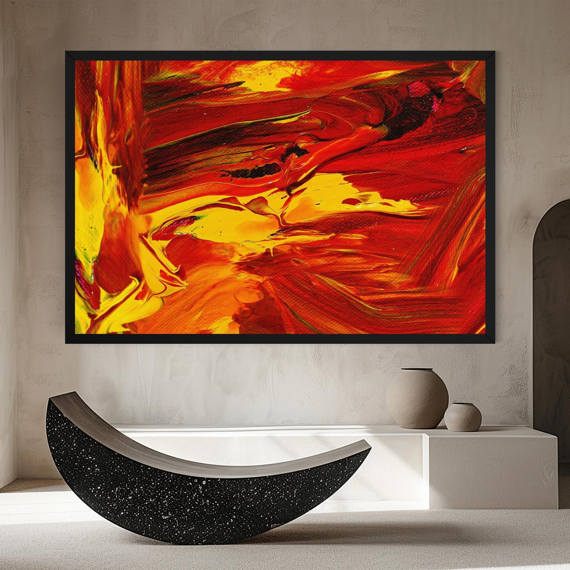 Tablou Canvas Fire Painting mockup 8