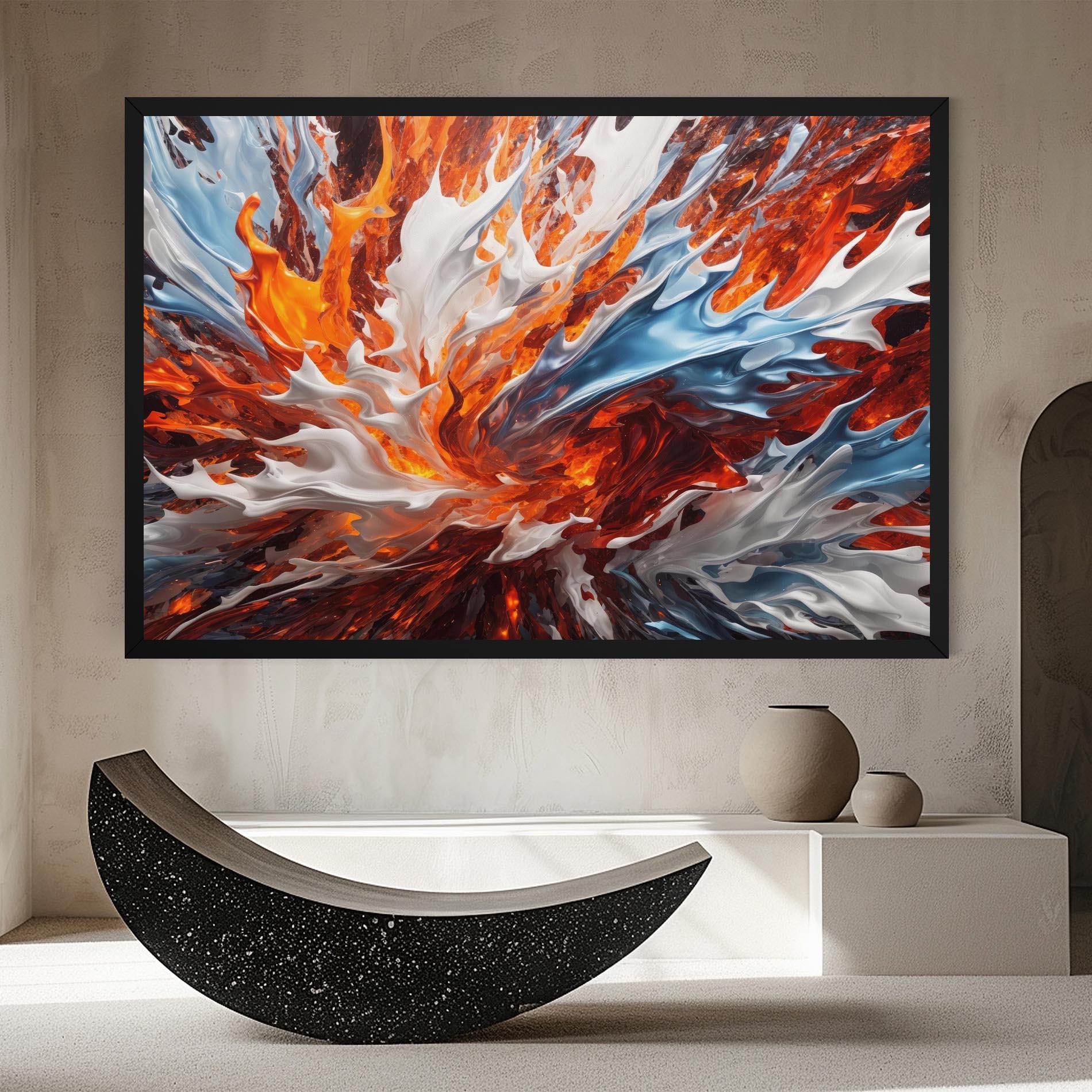 Tablou Canvas Flame Rase mockup 8