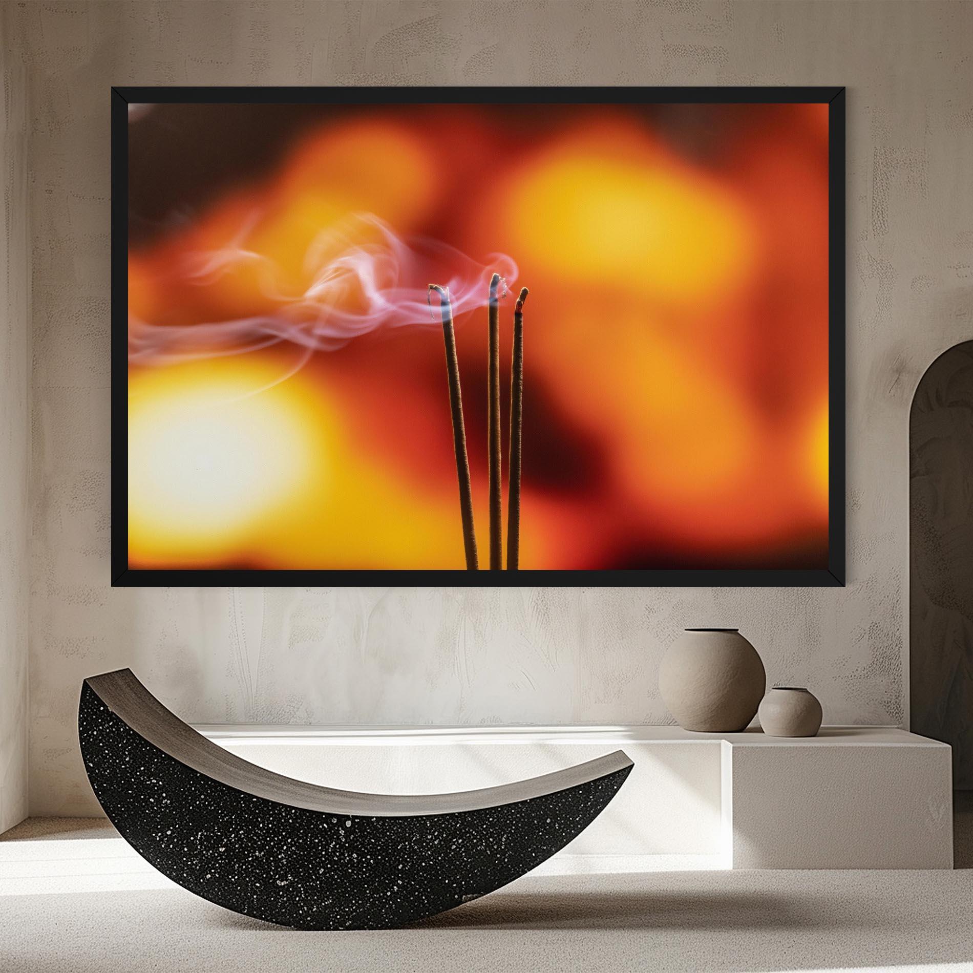 Tablou Canvas Sticks Burning mockup 8