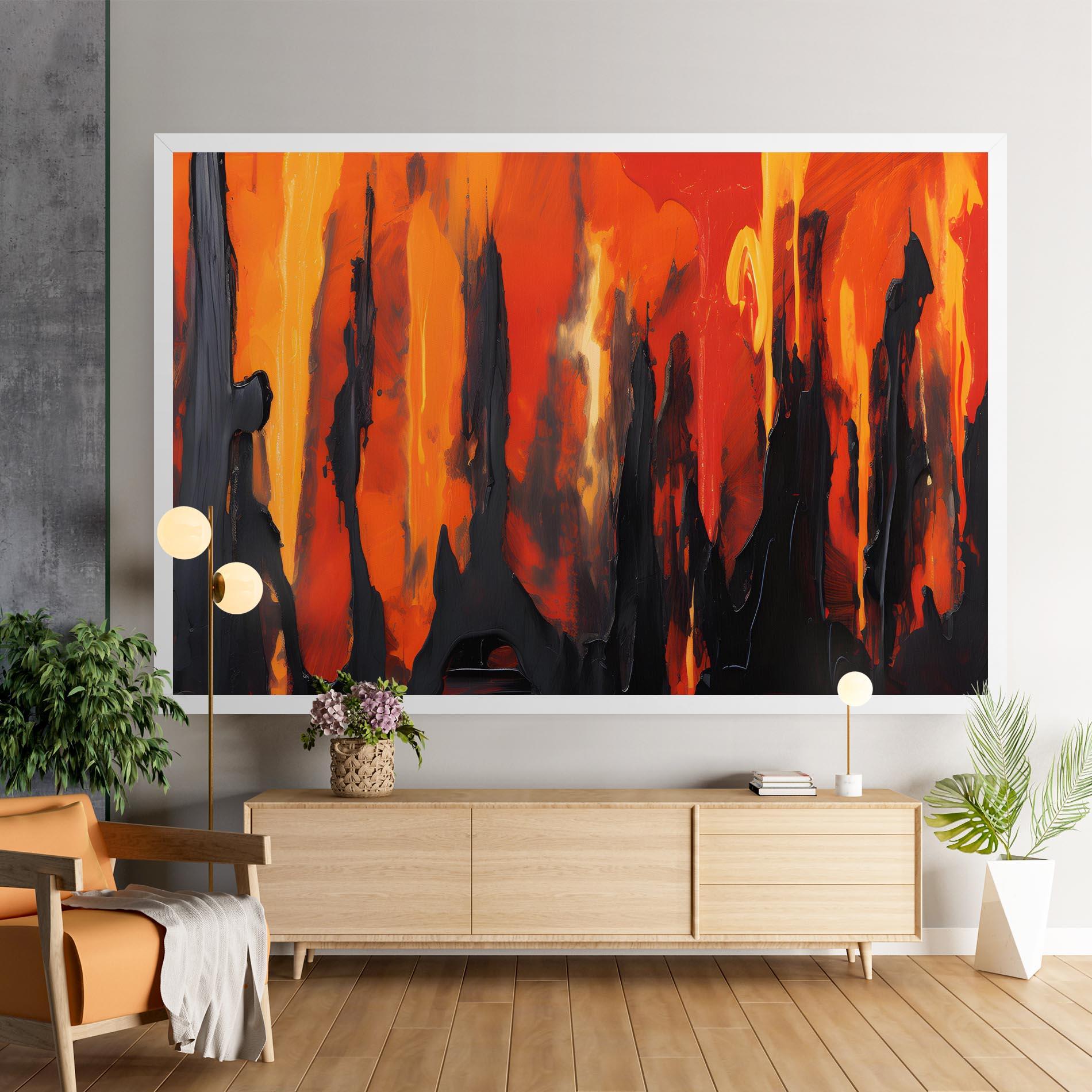 Tablou Canvas Abstract Fire Art mockup 9