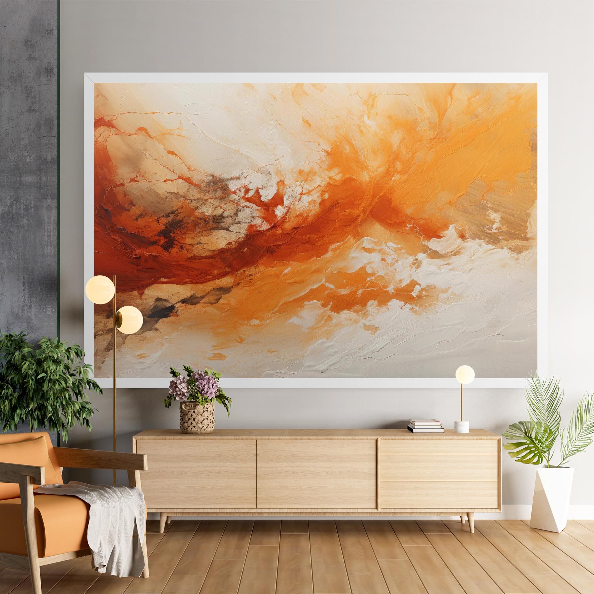 Abstract Fire Painting mockup 9