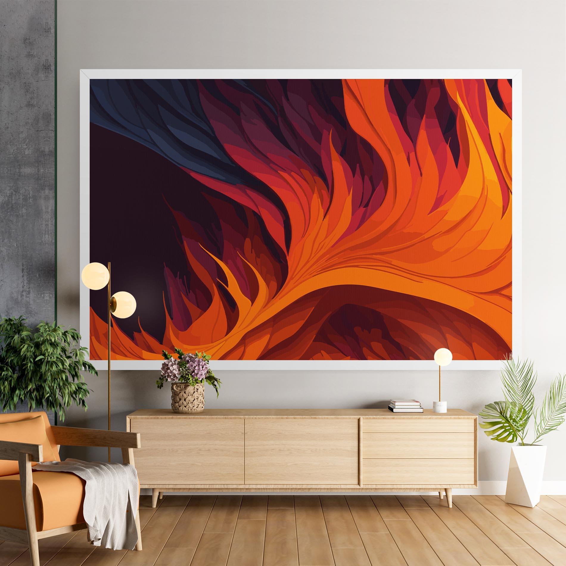 Tablou Canvas Artistic Fire mockup 9