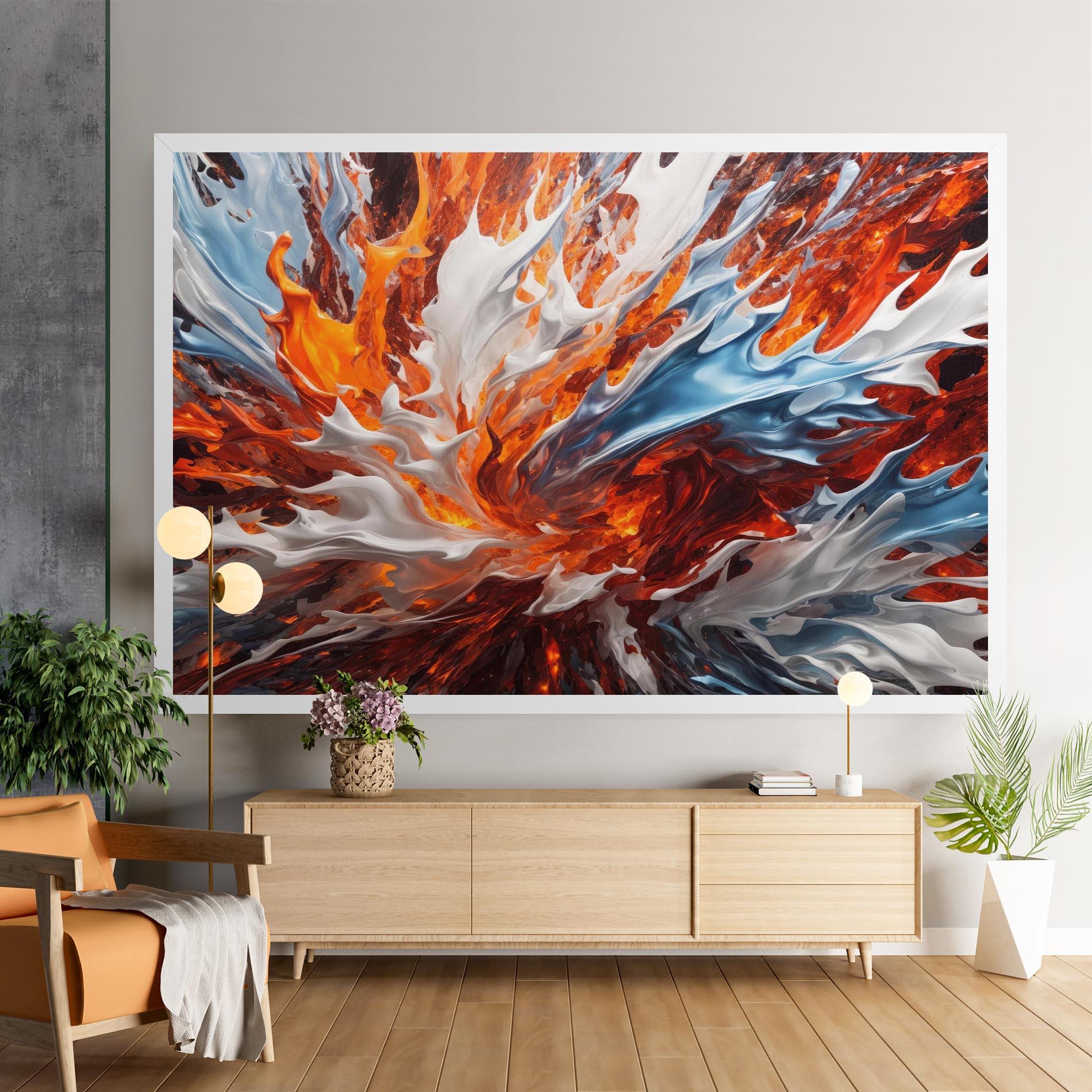 Tablou Canvas Flame Rase mockup 9