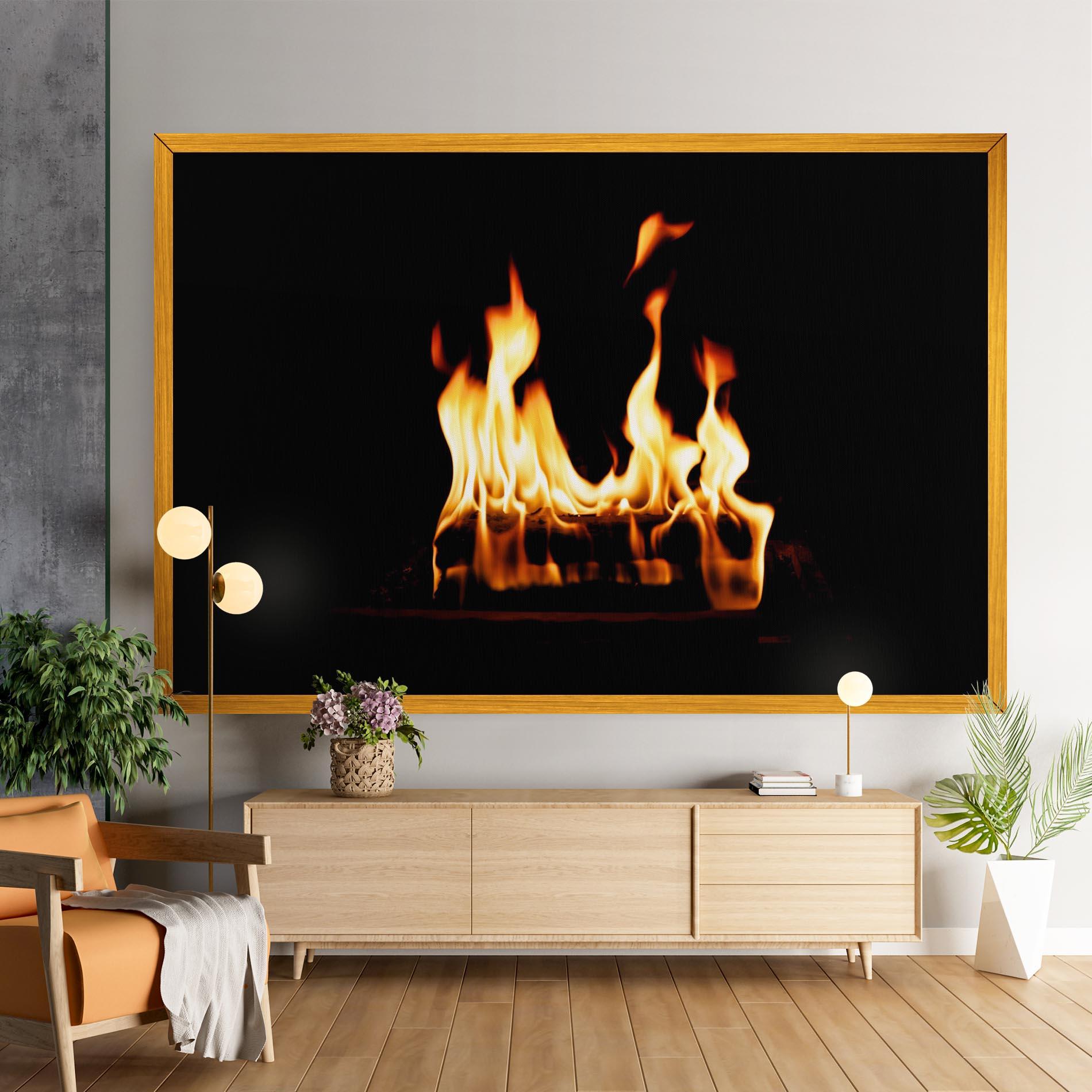 Tablou Canvas Calm Fire mockup 9