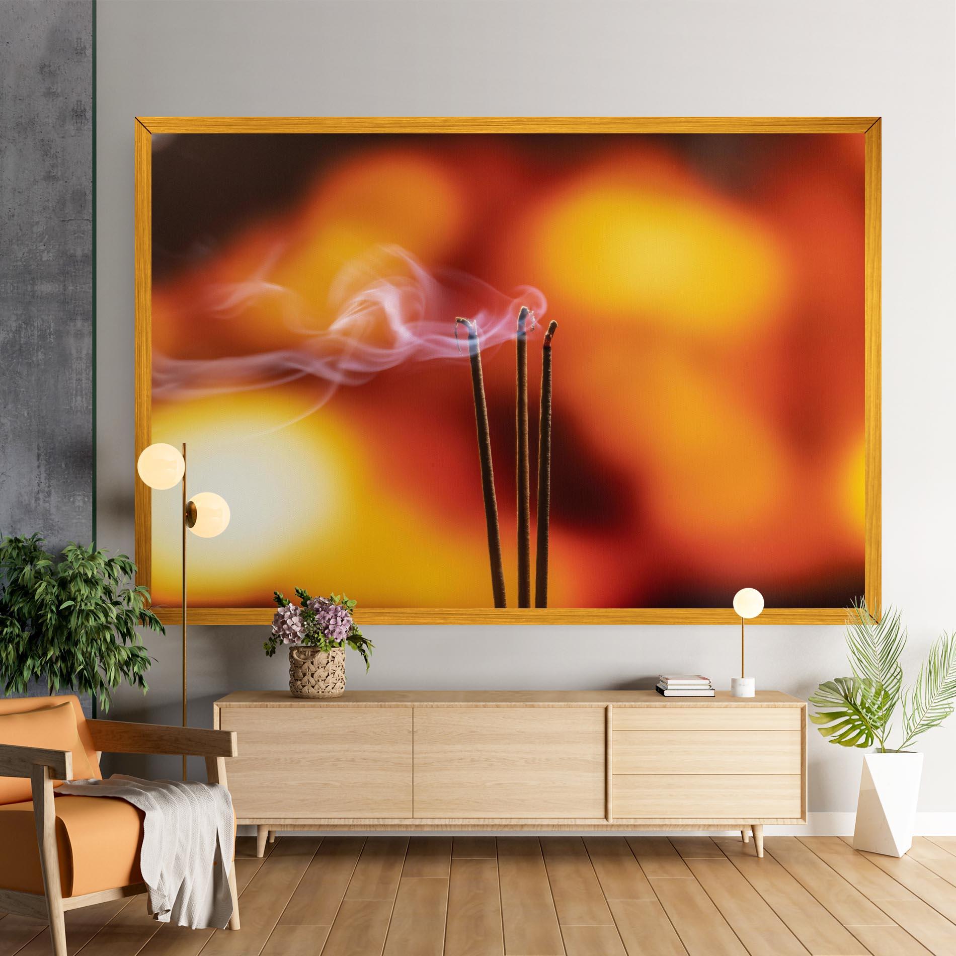 Tablou Canvas Sticks Burning mockup 9