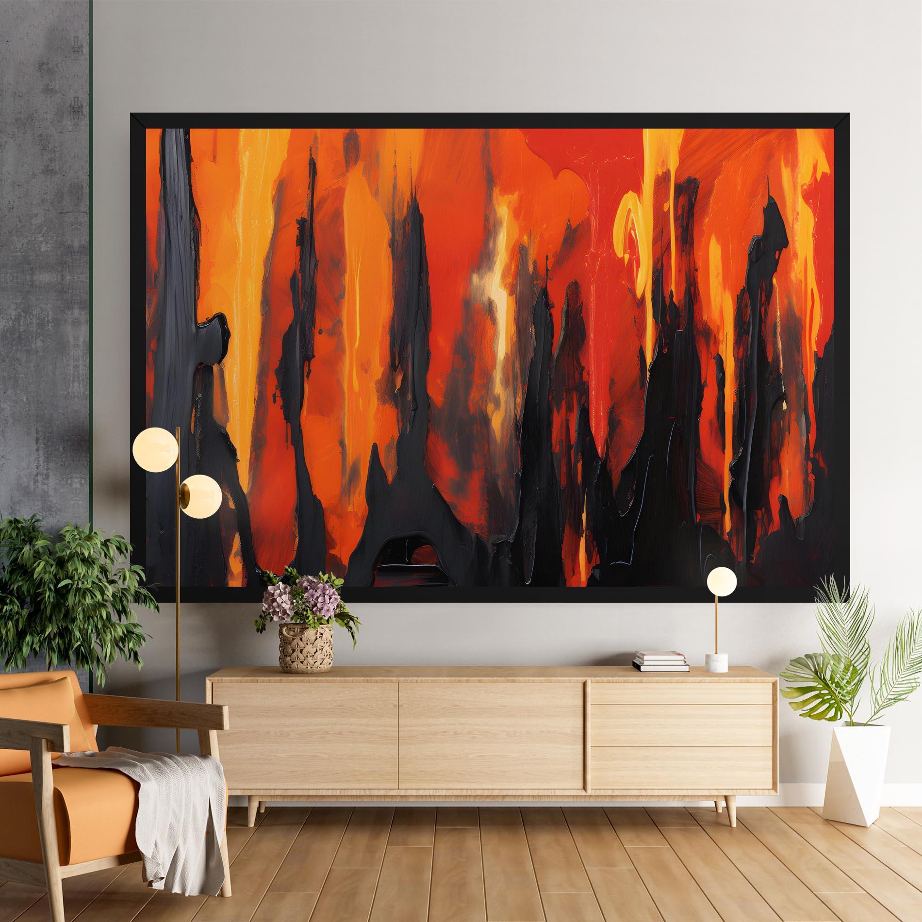 Tablou Canvas Abstract Fire Art mockup 9