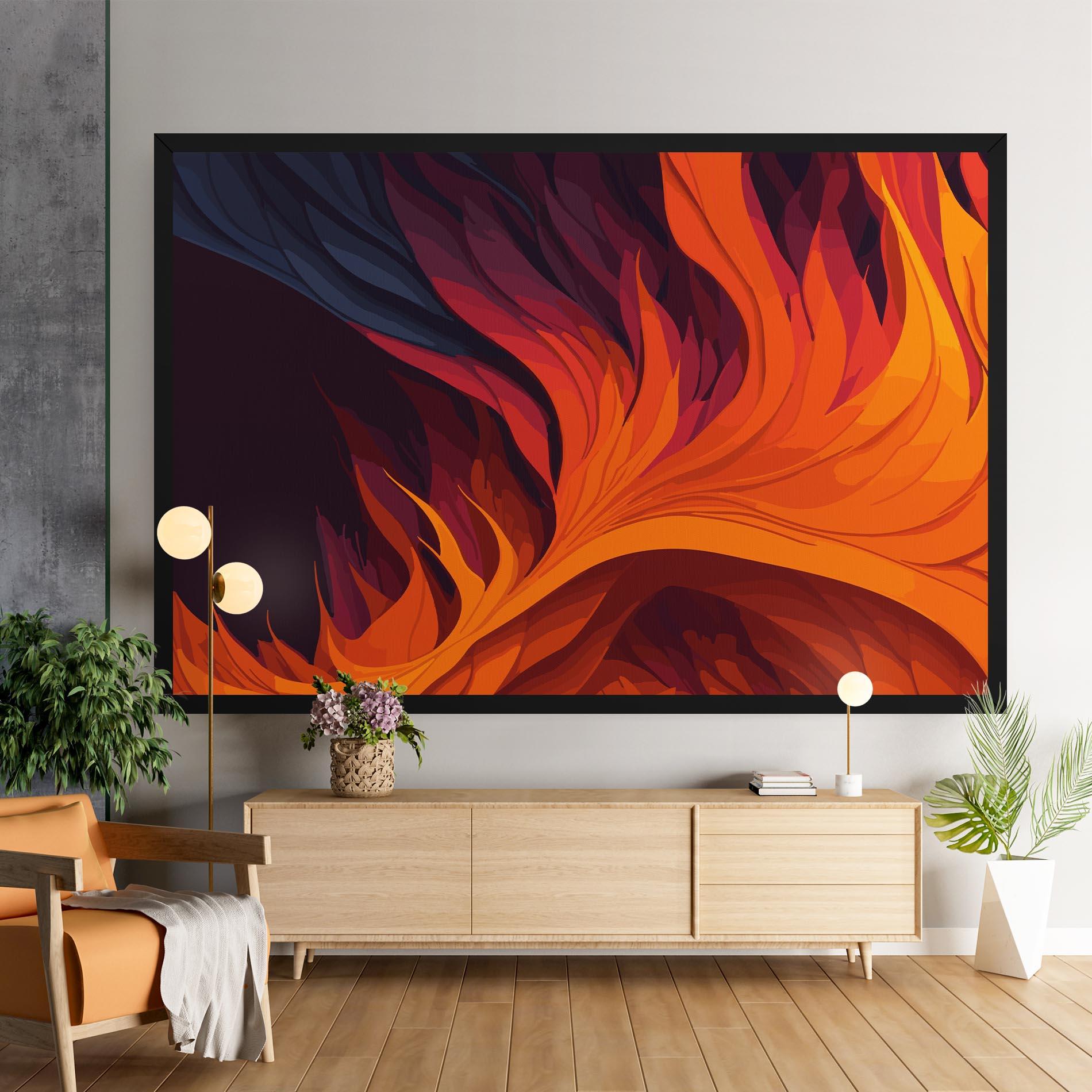 Tablou Canvas Artistic Fire mockup 9