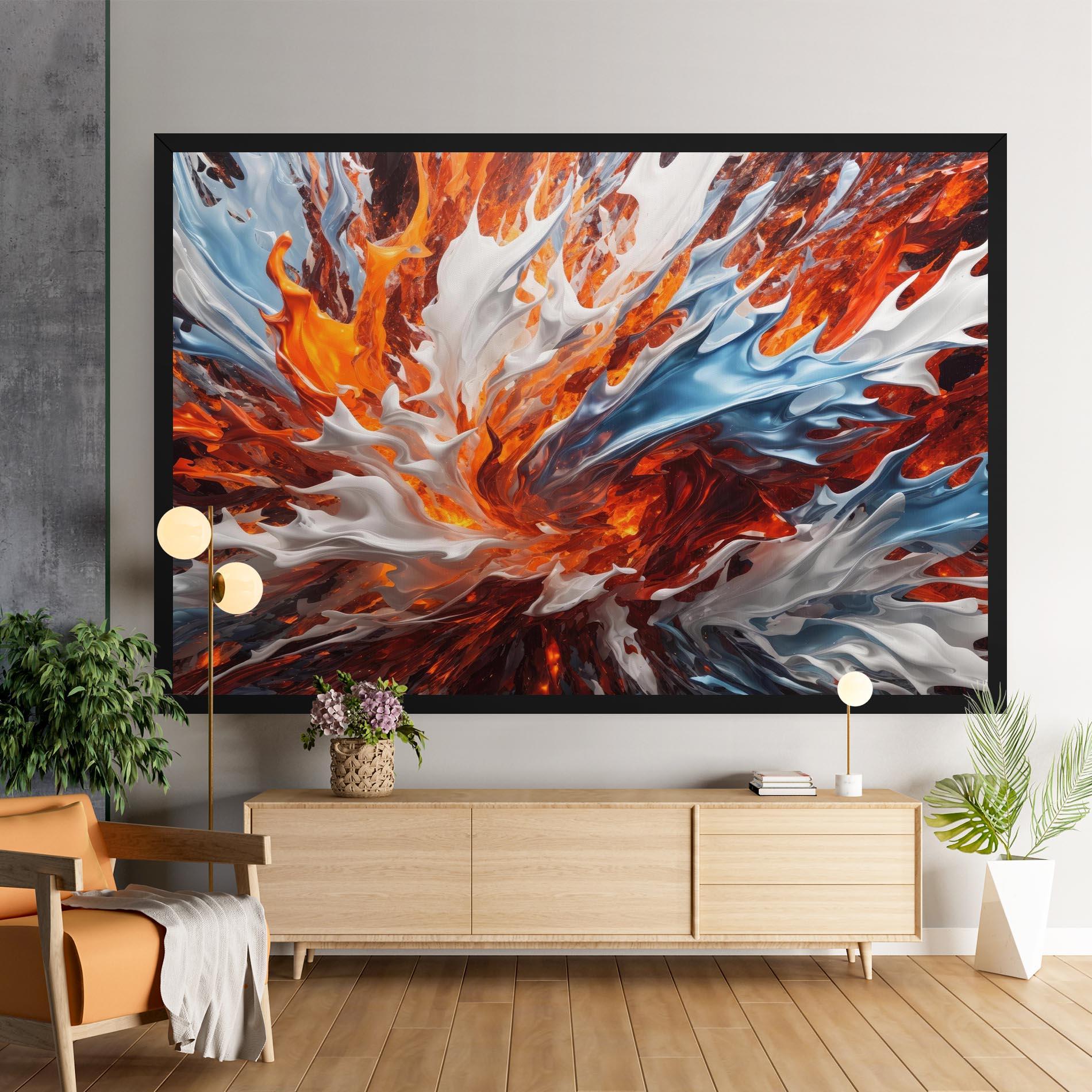 Tablou Canvas Flame Rase mockup 9