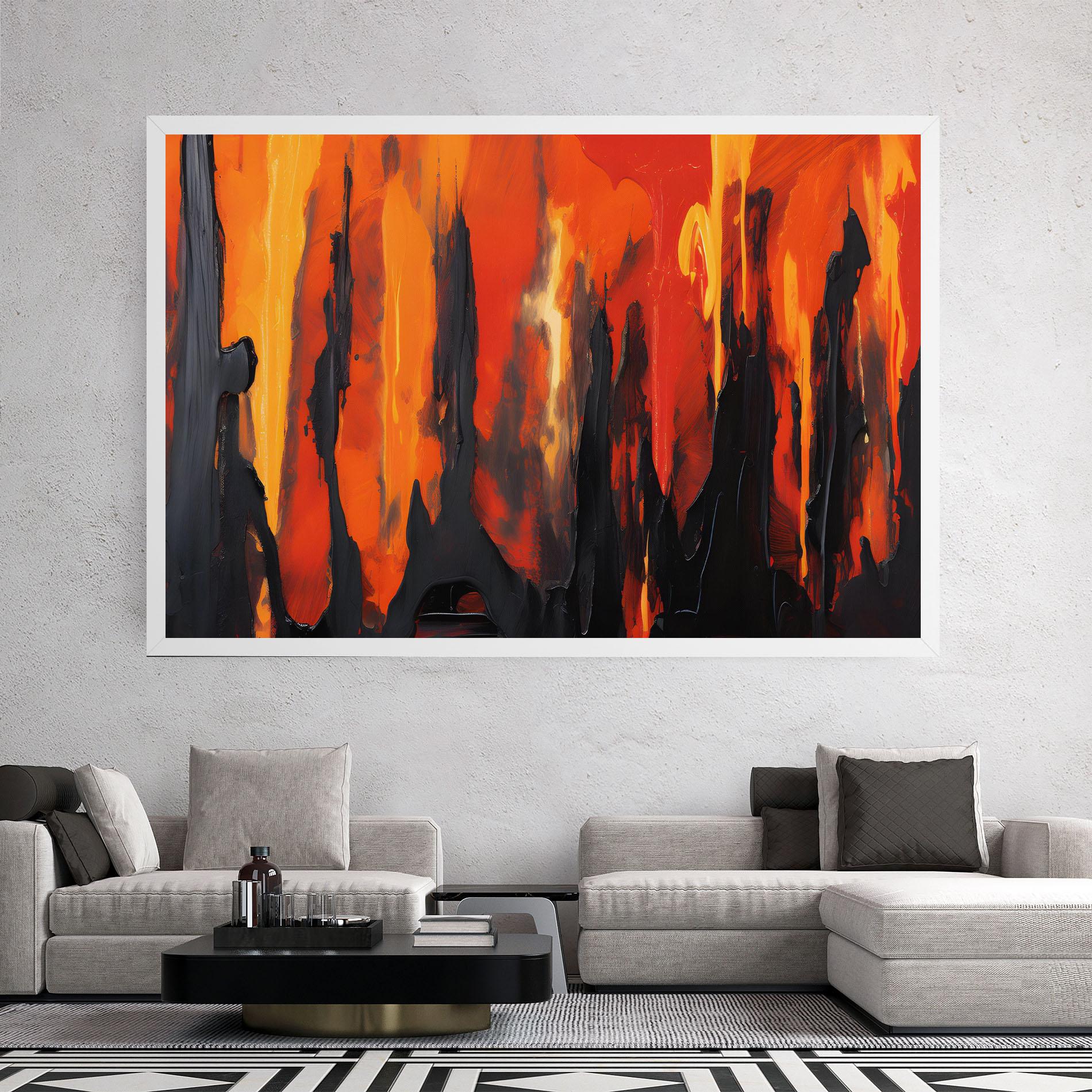 Tablou Canvas Abstract Fire Art mockup 2