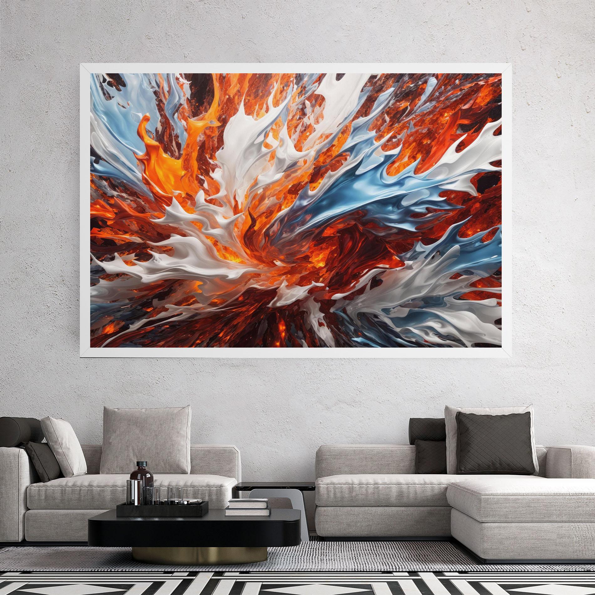 Tablou Canvas Flame Rase mockup 2