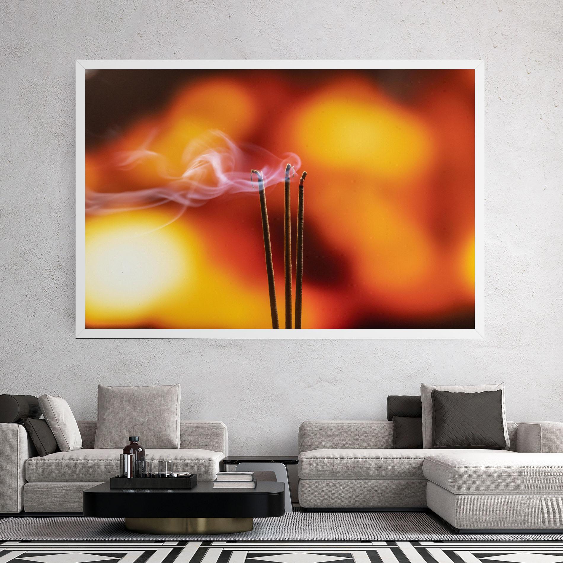 Tablou Canvas Sticks Burning mockup 2