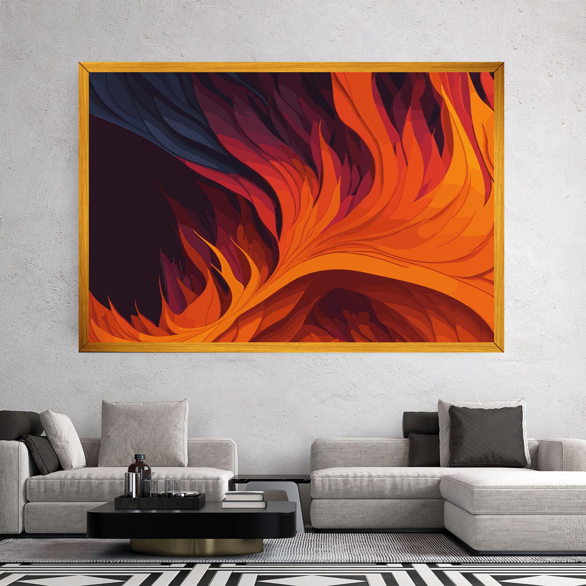 Tablou Canvas Artistic Fire mockup 2