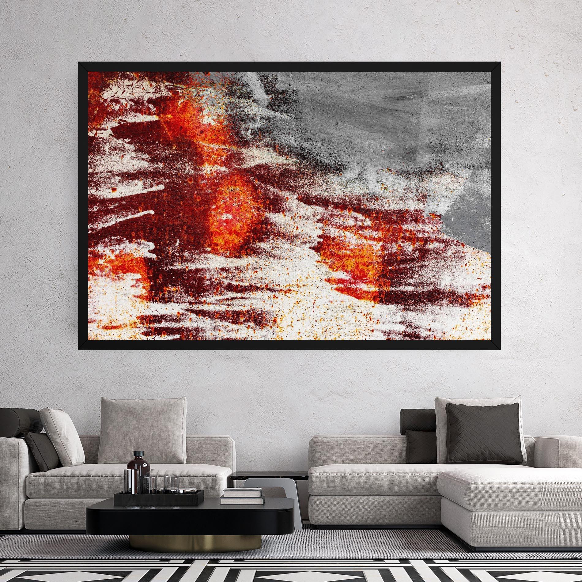 Tablou Canvas Burning Sign mockup 2