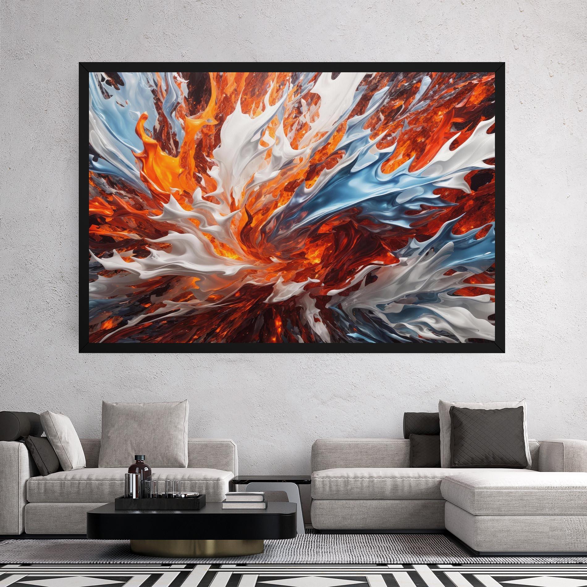 Tablou Canvas Flame Rase mockup 2