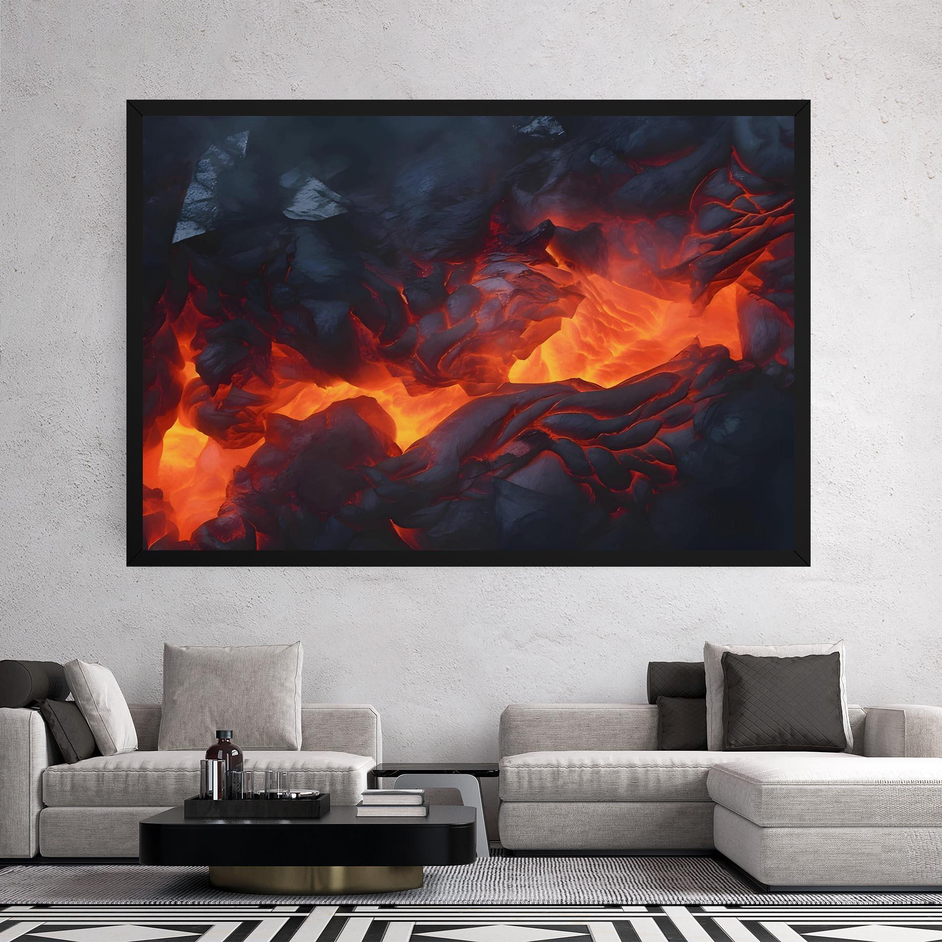 Tablou Canvas Lava Art mockup 2