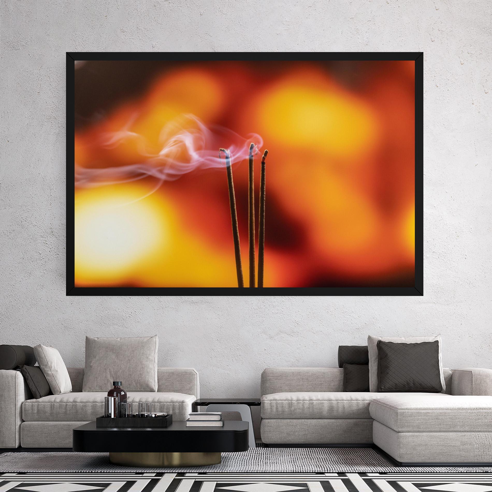 Tablou Canvas Sticks Burning mockup 2