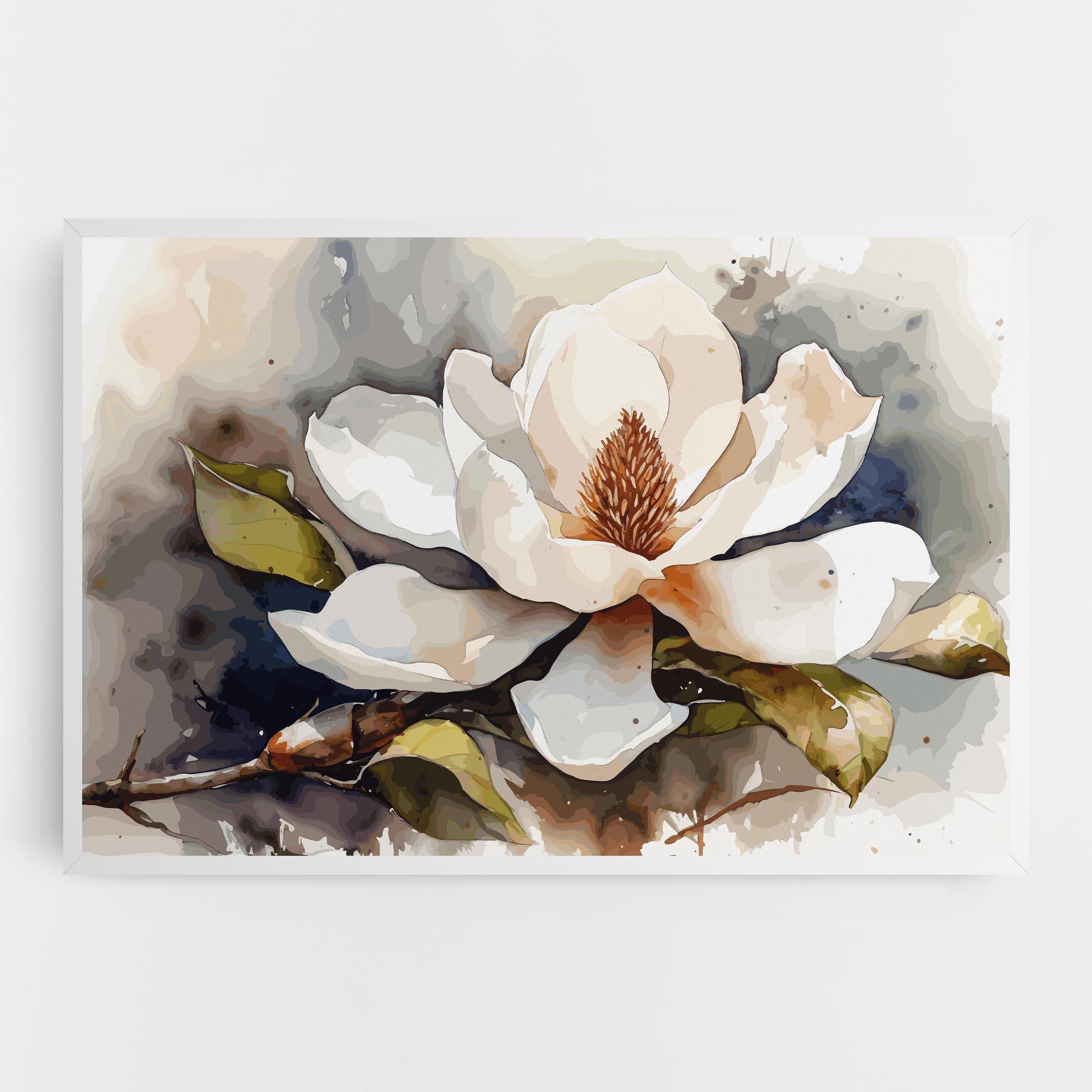 Tablou Canvas Cream Nature Flower mockup 0