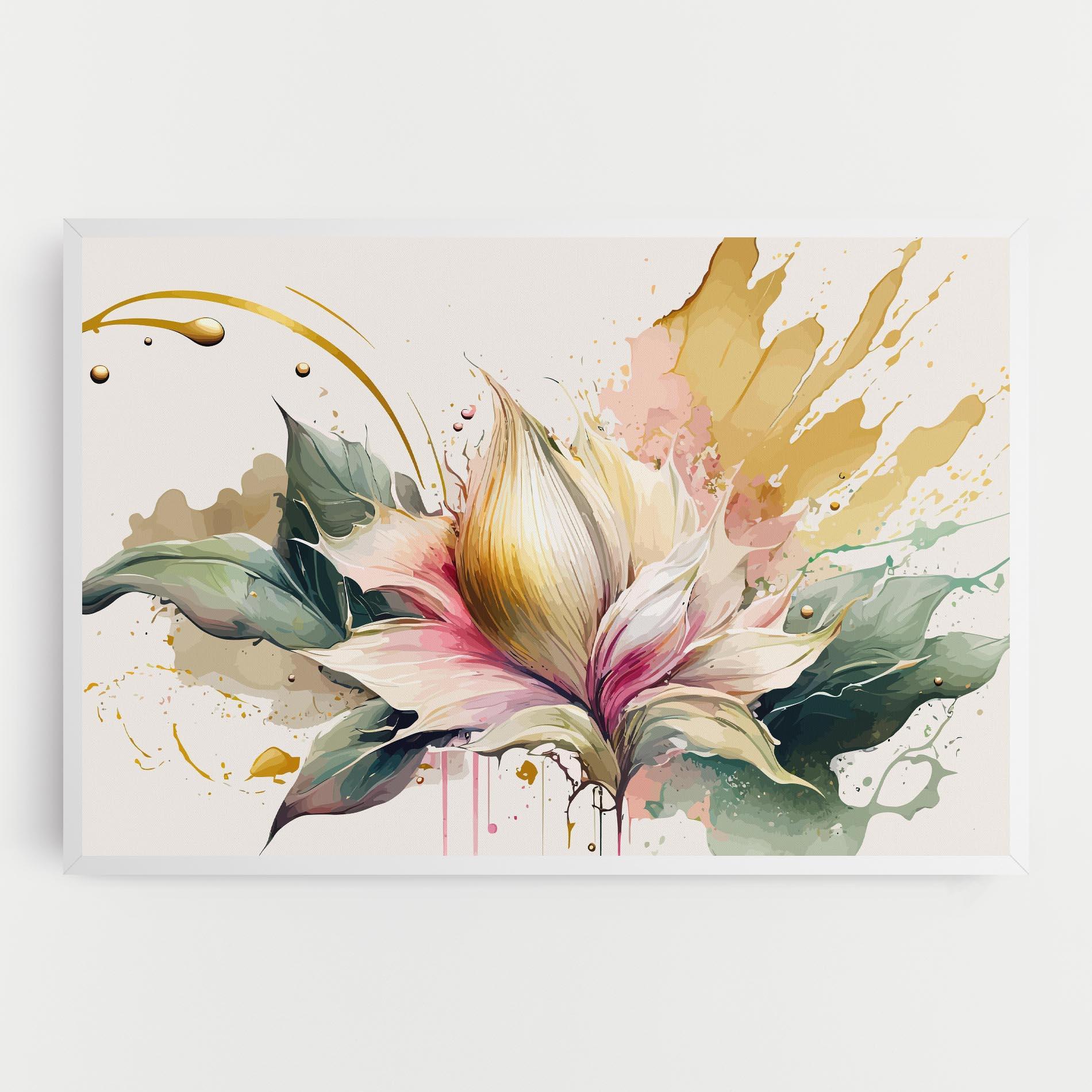 Tablou Canvas Cream Pink Nature mockup 0