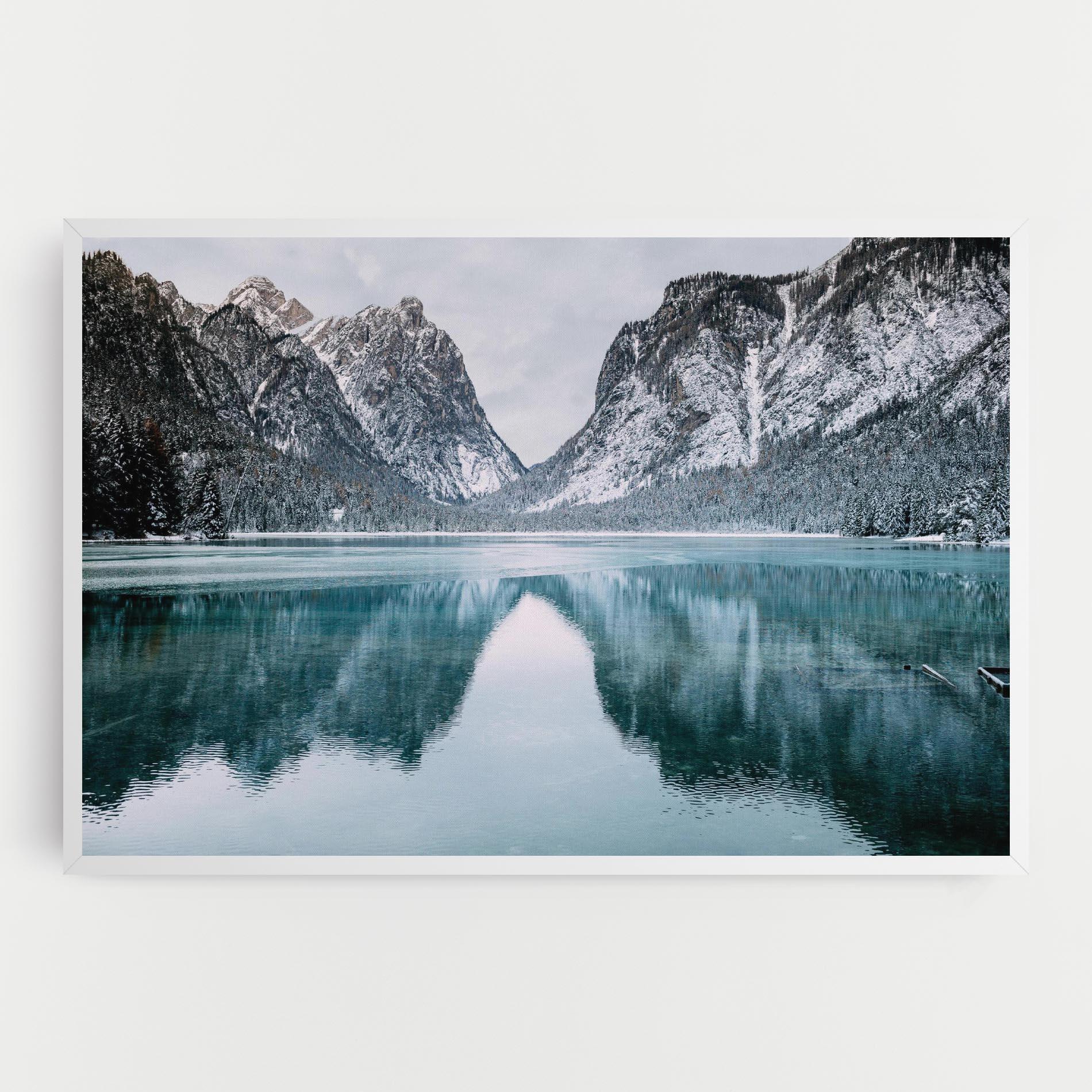 Tablou Canvas Lake Reflection Mountain mockup 0