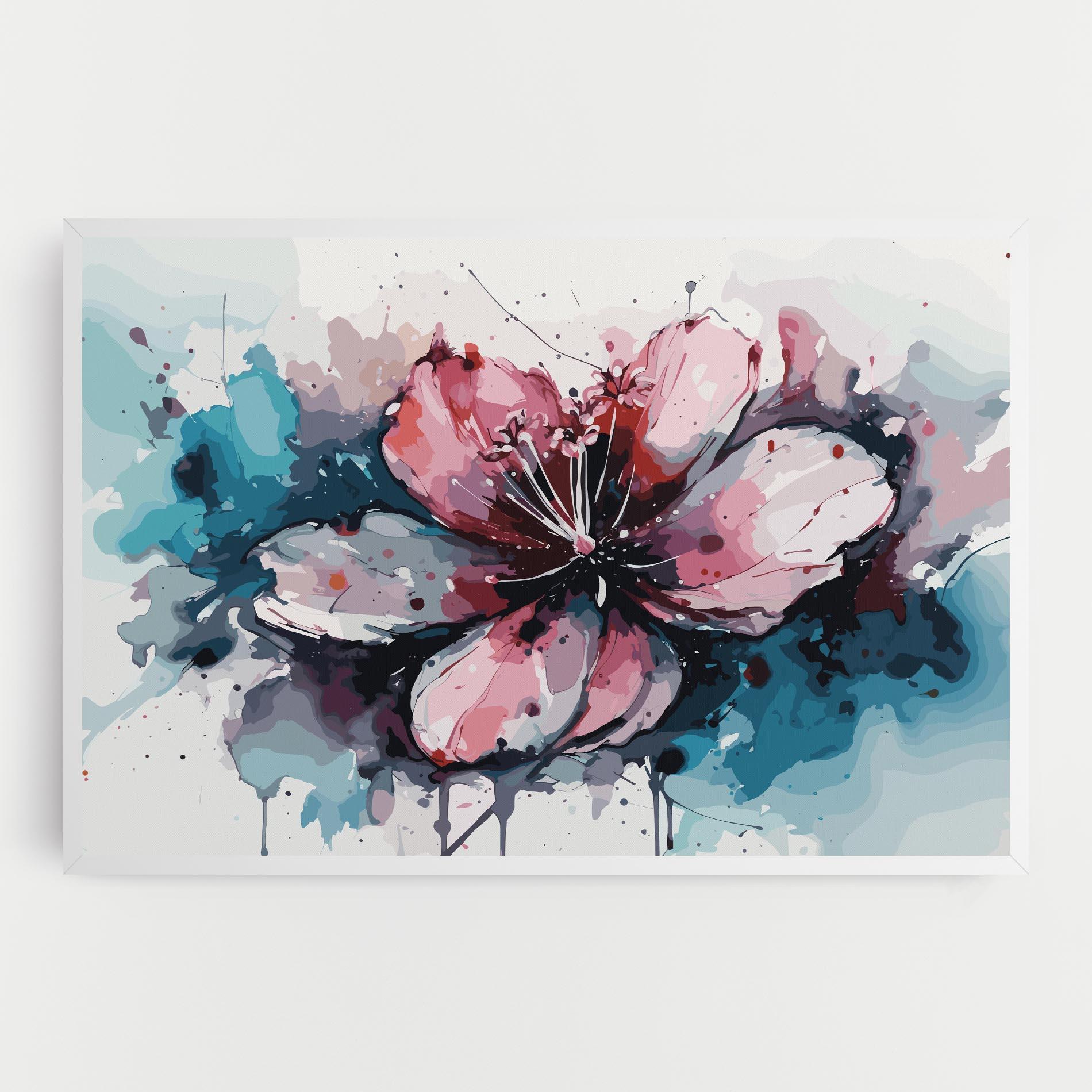 Tablou Canvas Pink Blue Nature mockup 0