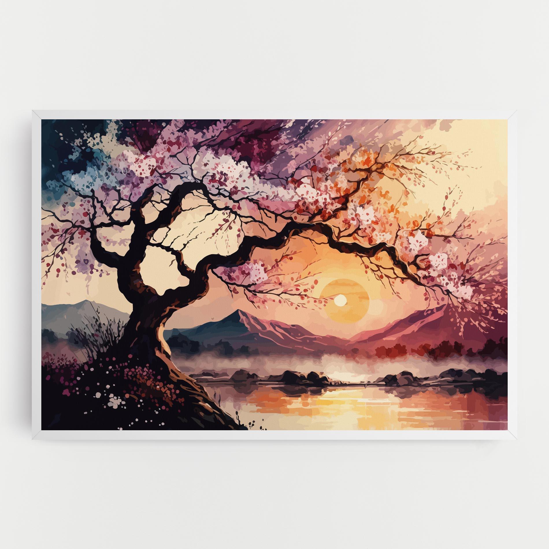 Tablou Canvas Pink Tree Nature mockup 0