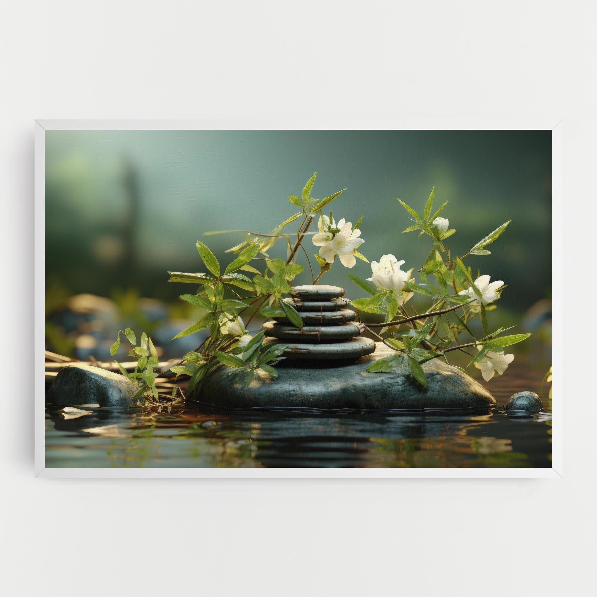 Tablou Canvas Rock Garden Pond mockup 0