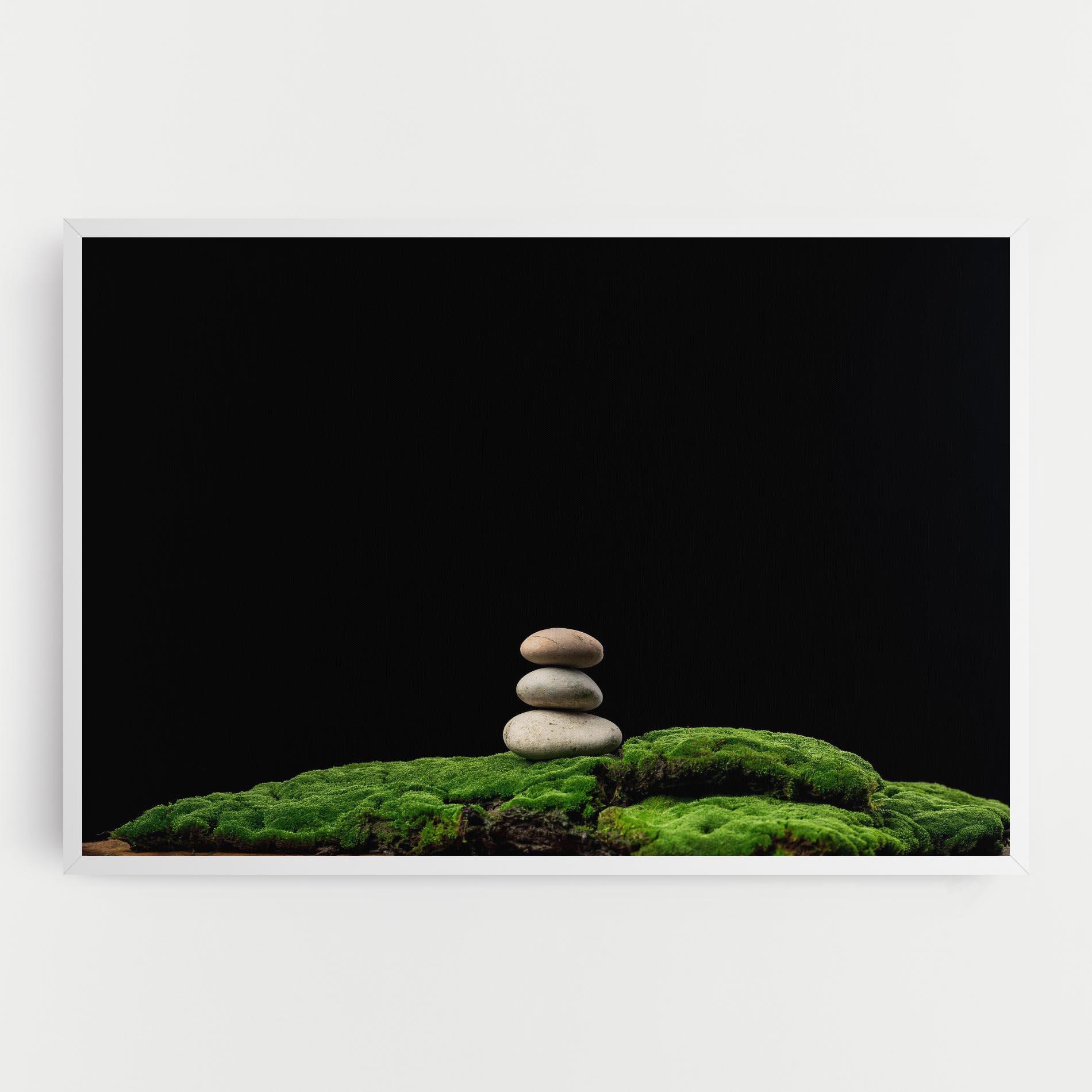 Tablou Canvas Three Stone Moss mockup 0