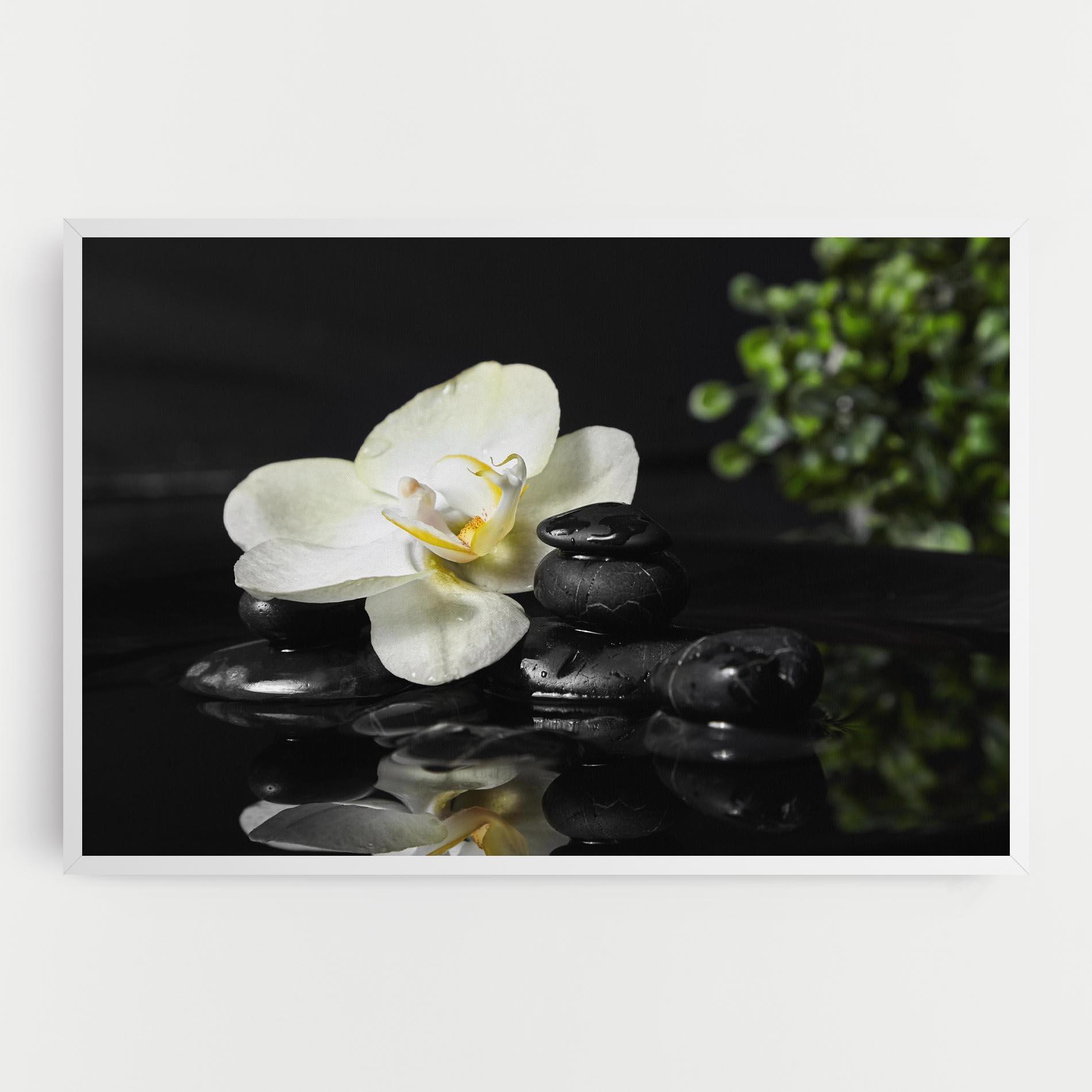 Tablou Canvas White Spa Flower mockup 0