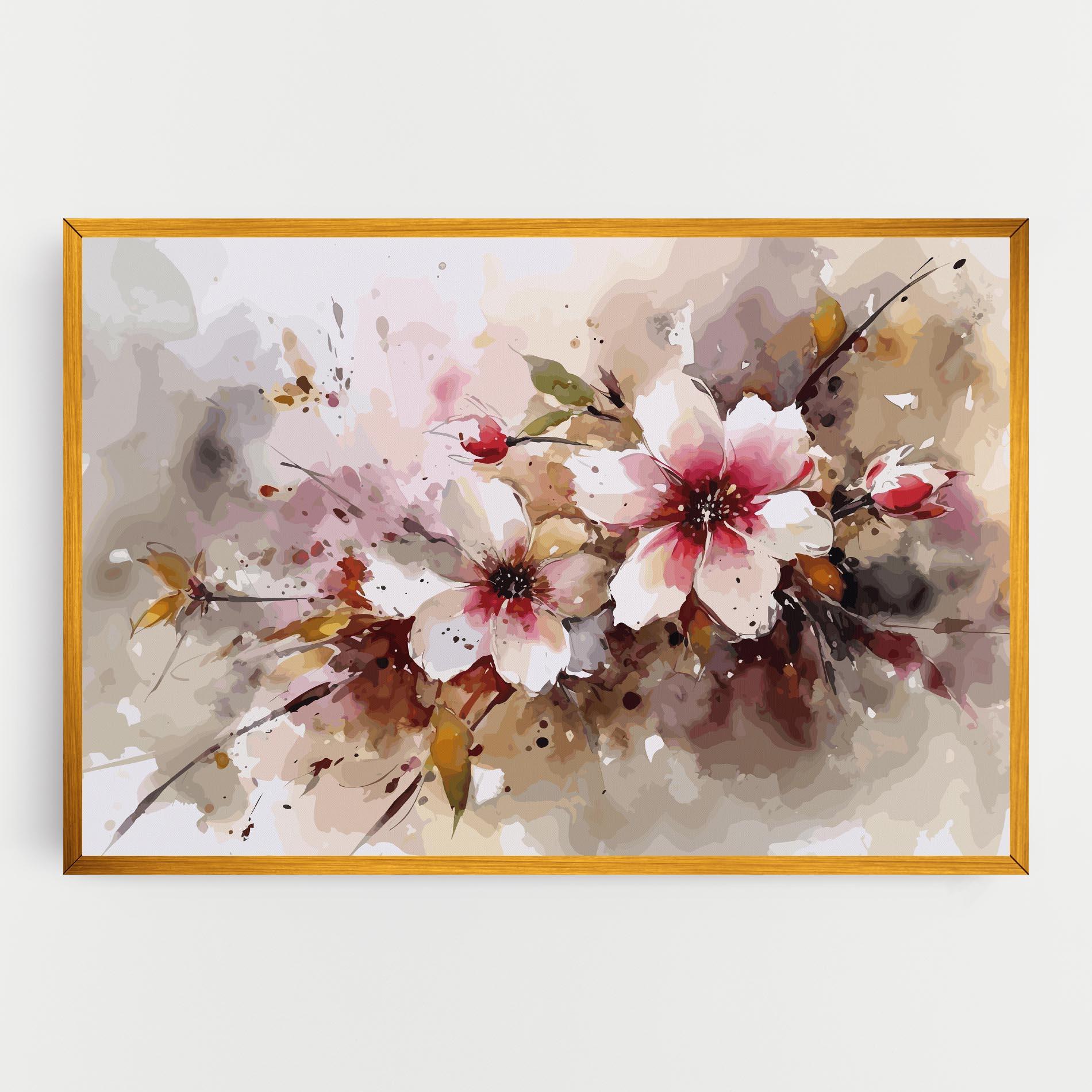 Tablou Canvas Beautiful Cherry Flower mockup 0