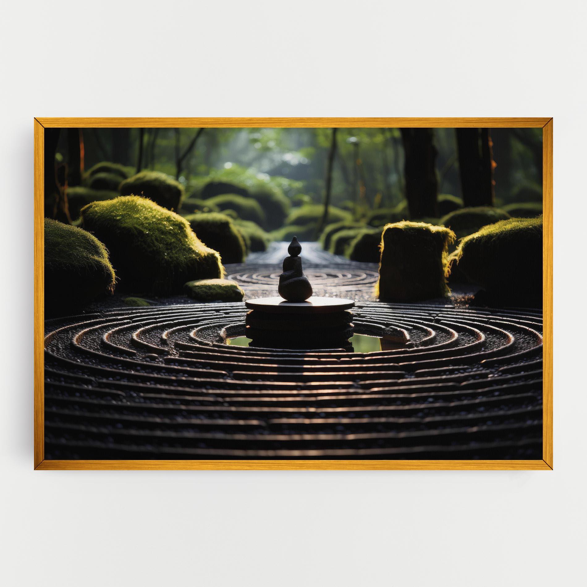 Tablou Canvas Beautiful Zen Garden mockup 0