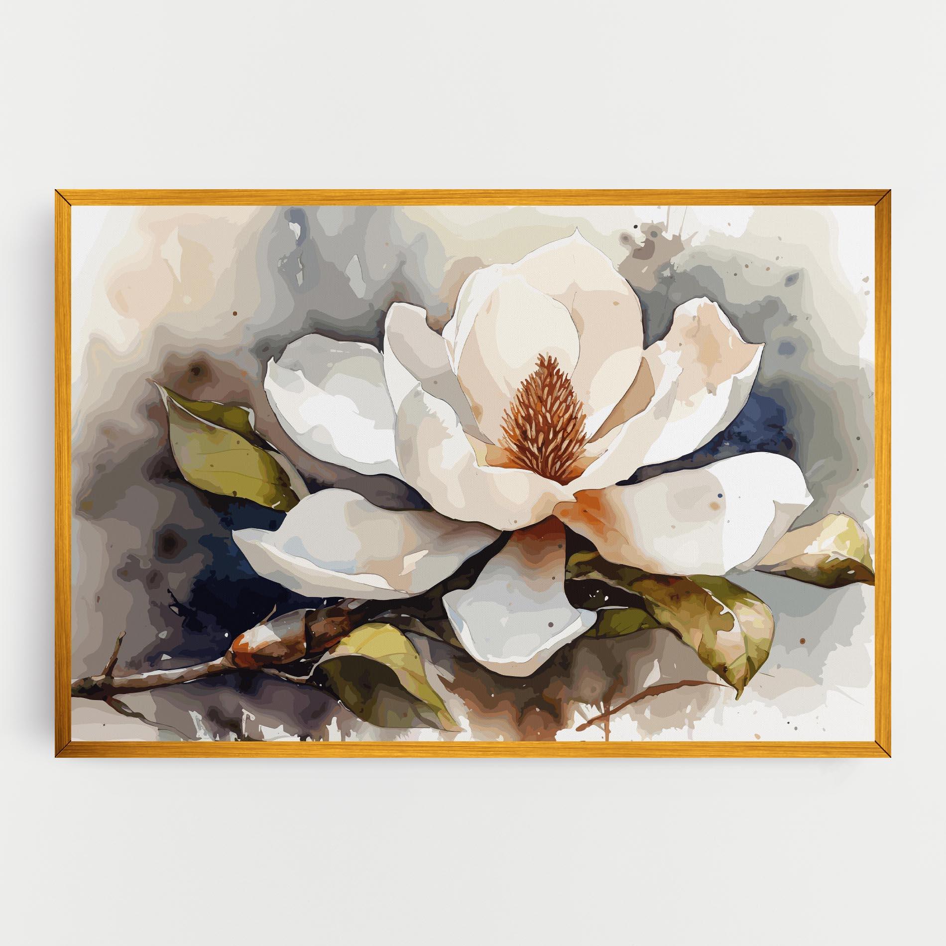 Tablou Canvas Cream Nature Flower mockup 0