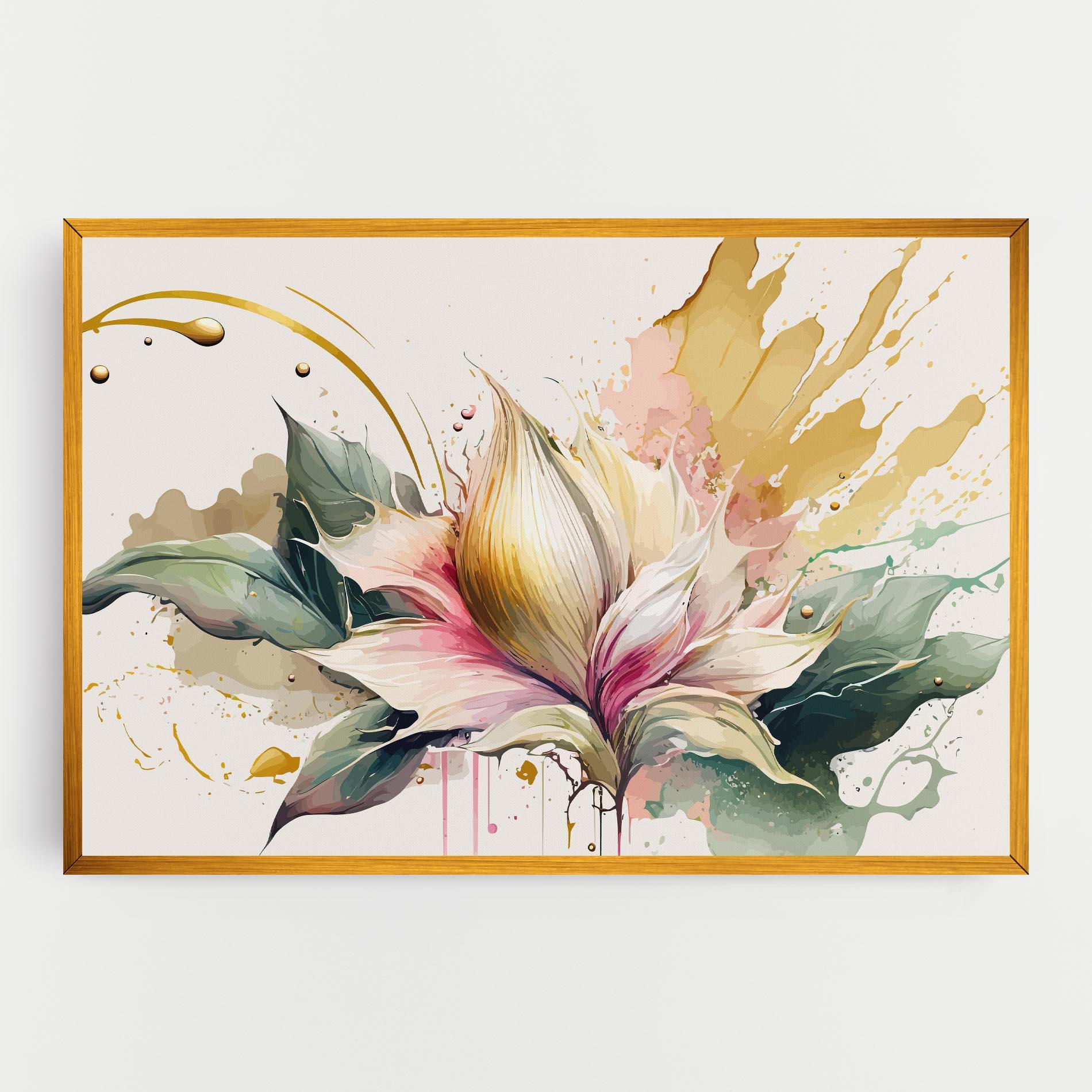 Tablou Canvas Cream Pink Nature mockup 0