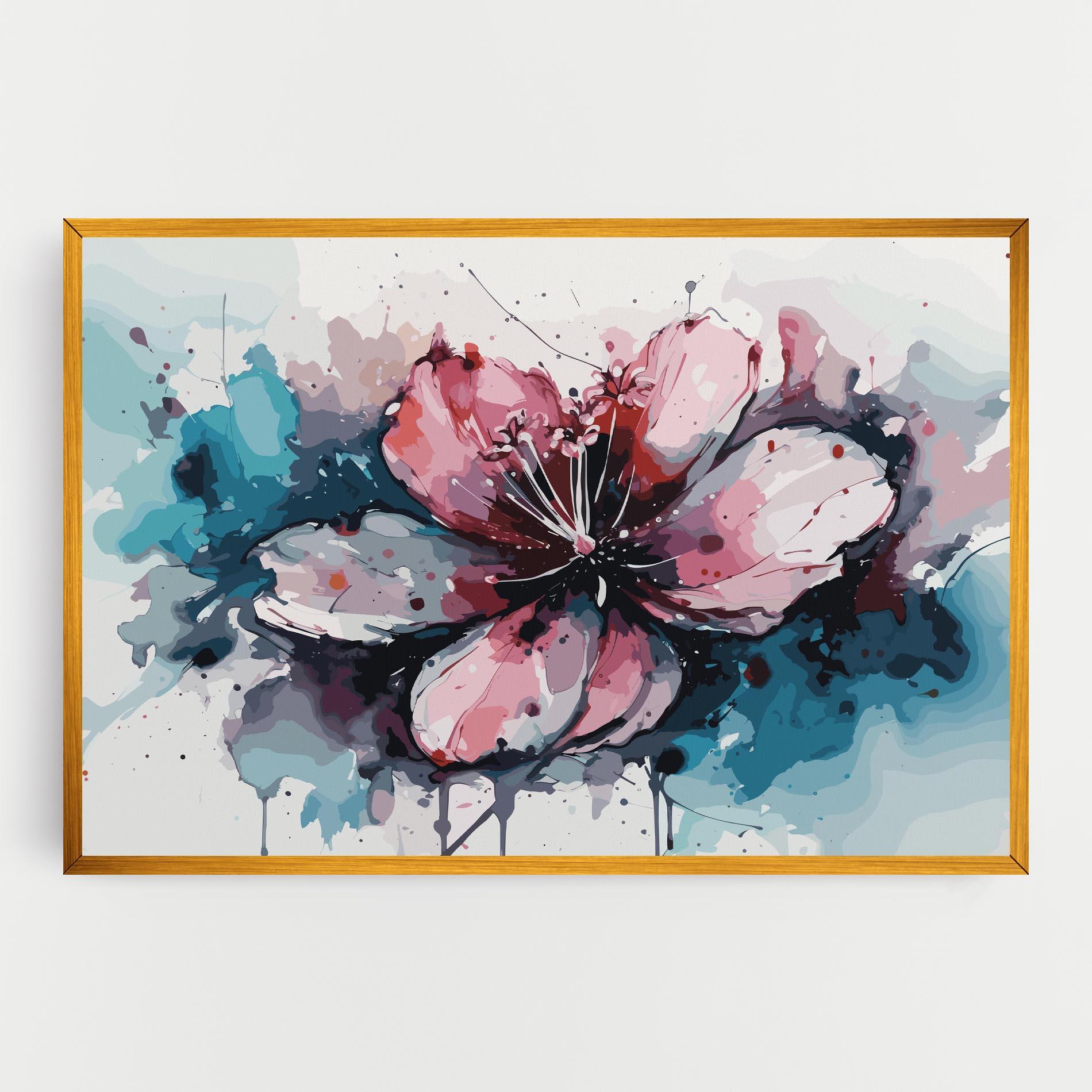 Tablou Canvas Pink Blue Nature mockup 0