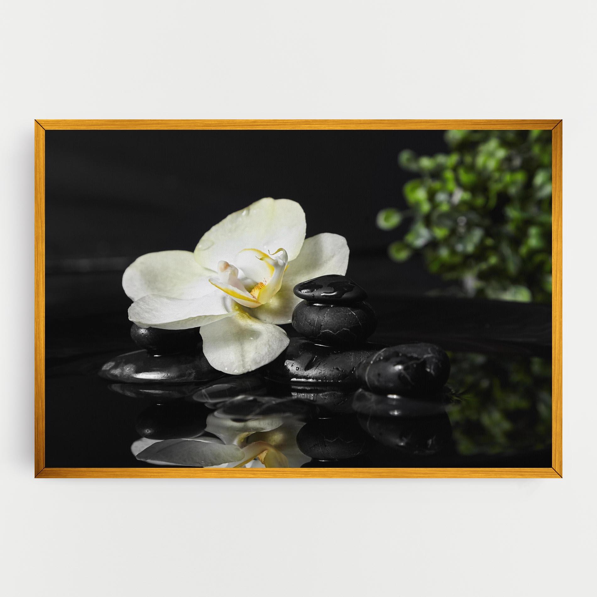 Tablou Canvas White Spa Flower mockup 0